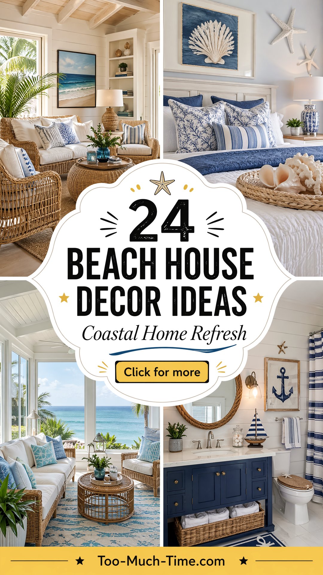24 Beach House Decor Ideas to Refresh Your Coastal Home - 24 Beach House Decor Ideas to Refresh Your Coastal Home