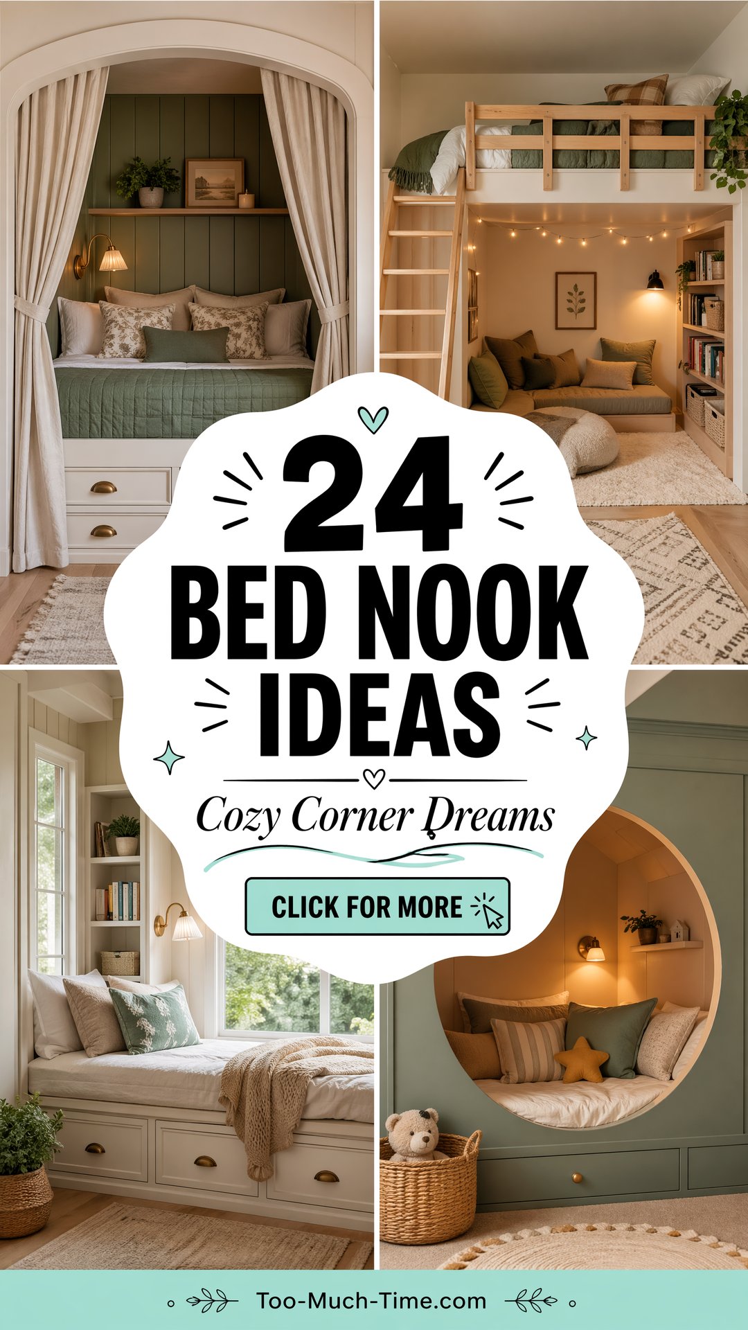 24 Bed Nook Ideas Cozy Nook Concepts for Small Spaces - 24 Bed Nook Ideas: Cozy Nook Concepts for Small Spaces