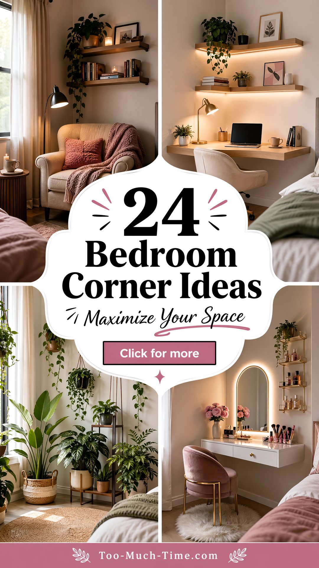 24 Bedroom Corner Ideas Clever Space-saving Corners - 24 Bedroom Corner Ideas: Clever Space-saving Corners