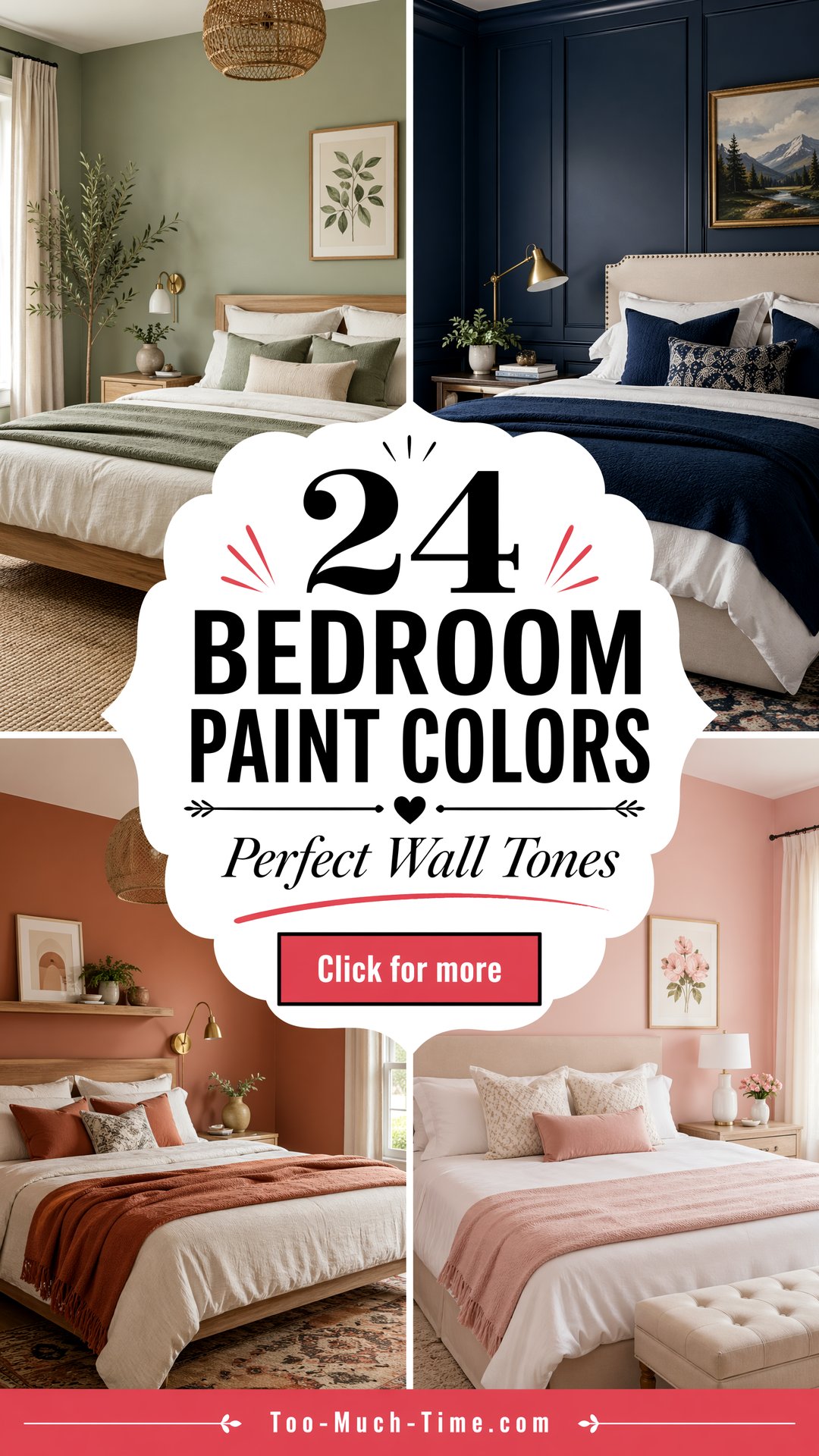 24 Bedroom Paint Colors Tones and Finishes for Walls - 24 Bedroom Paint Colors: Tones and Finishes for Walls