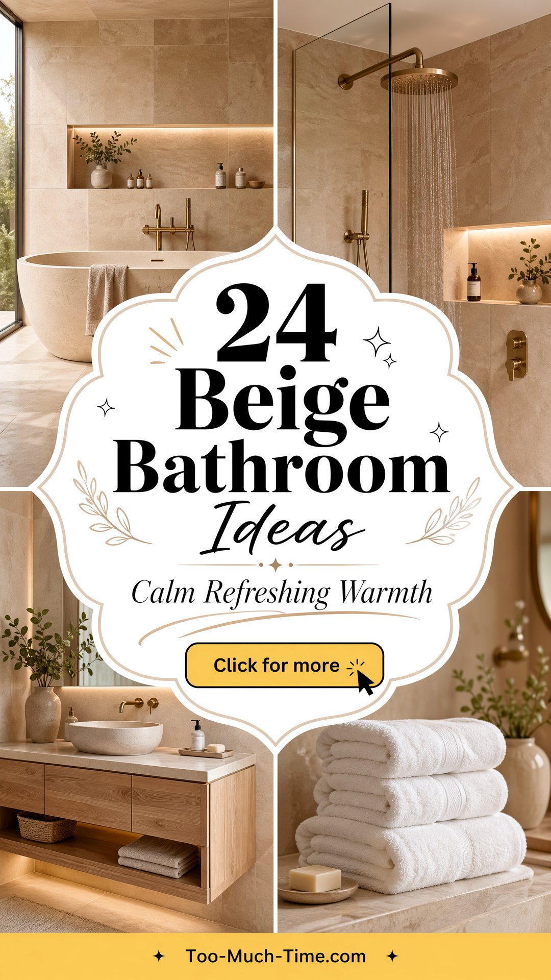 24 Beige Bathroom Ideas for Calm Refresh and Warmth - 24 Beige Bathroom Ideas for Calm Refresh and Warmth
