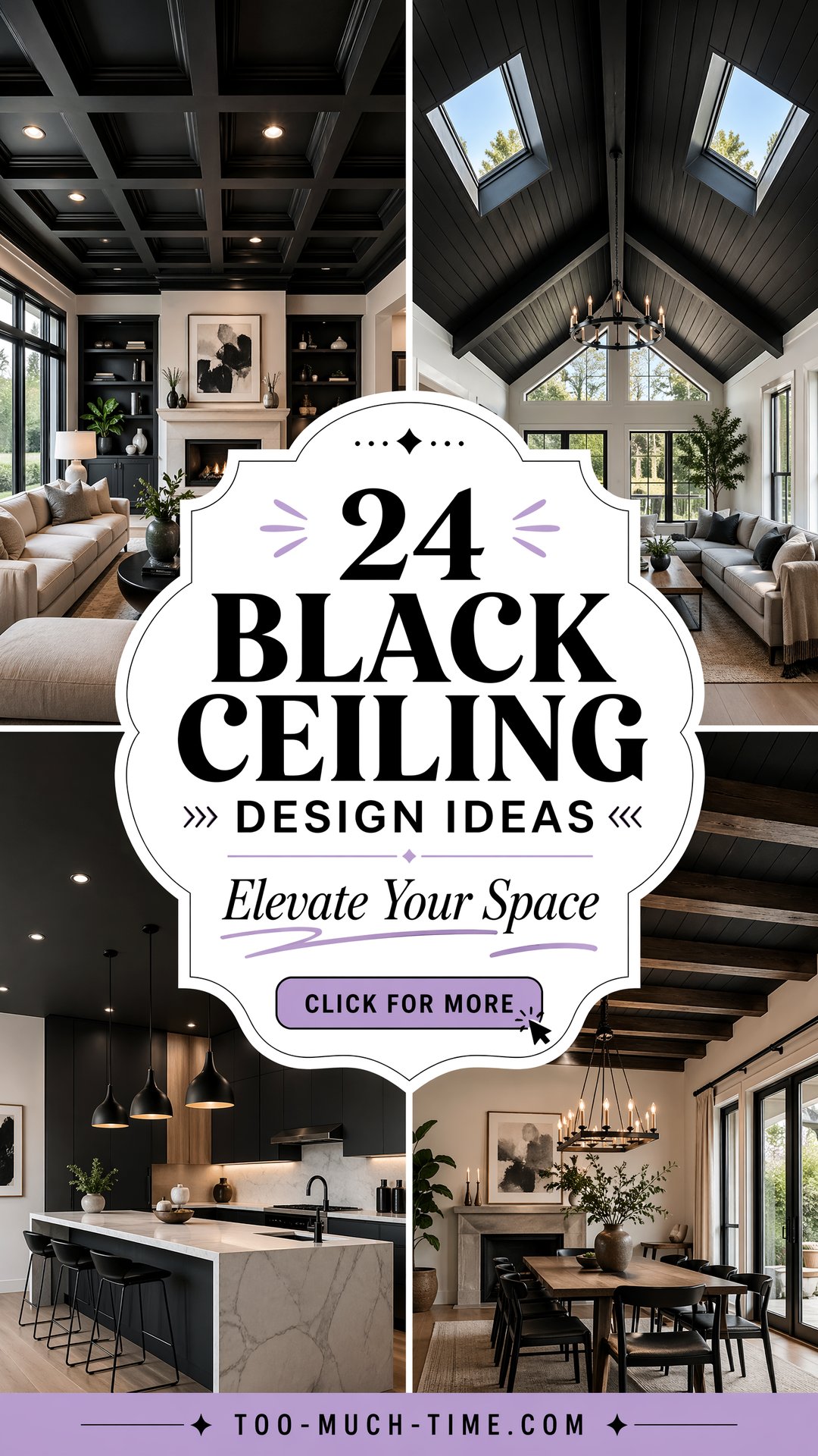 24 Black Ceiling Design Ideas to Elevate Spaces Today - 24 Black Ceiling Design Ideas to Elevate Spaces Today