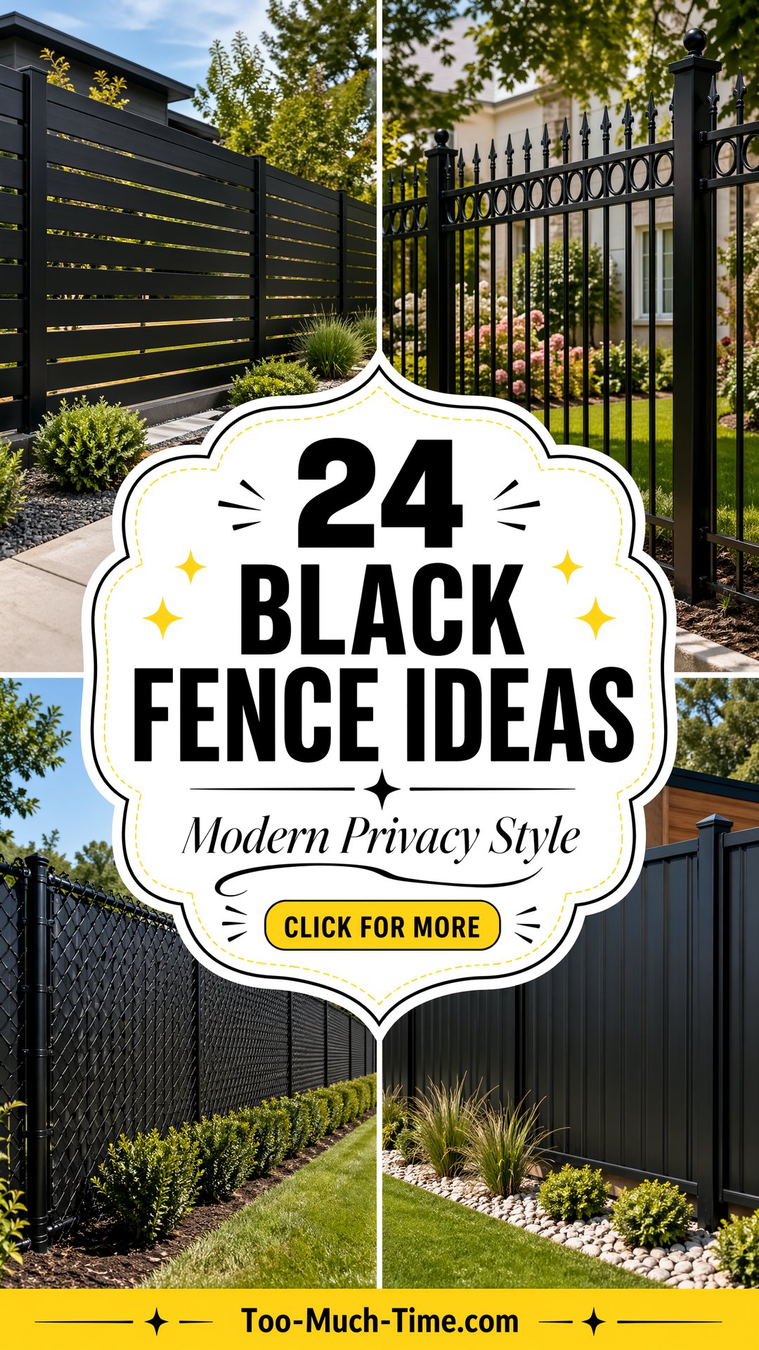 24 Black Fence Ideas for Modern Privacy and Style Now - 24 Black Fence Ideas for Modern Privacy and Style Now