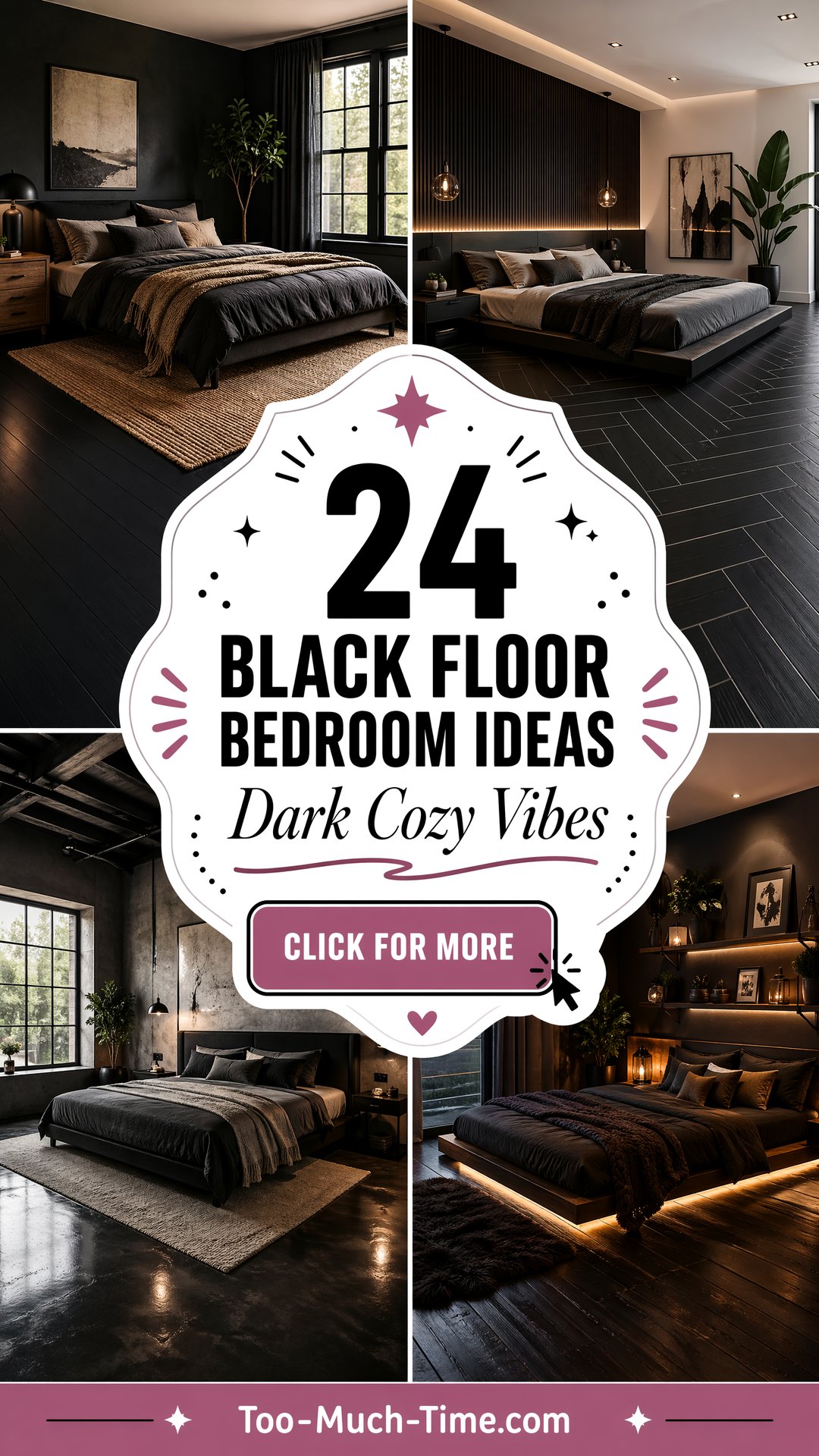 24 Black Floor Bedroom Ideas for Cozy Modern Vibe - 24 Black Floor Bedroom Ideas for Cozy, Modern Vibe