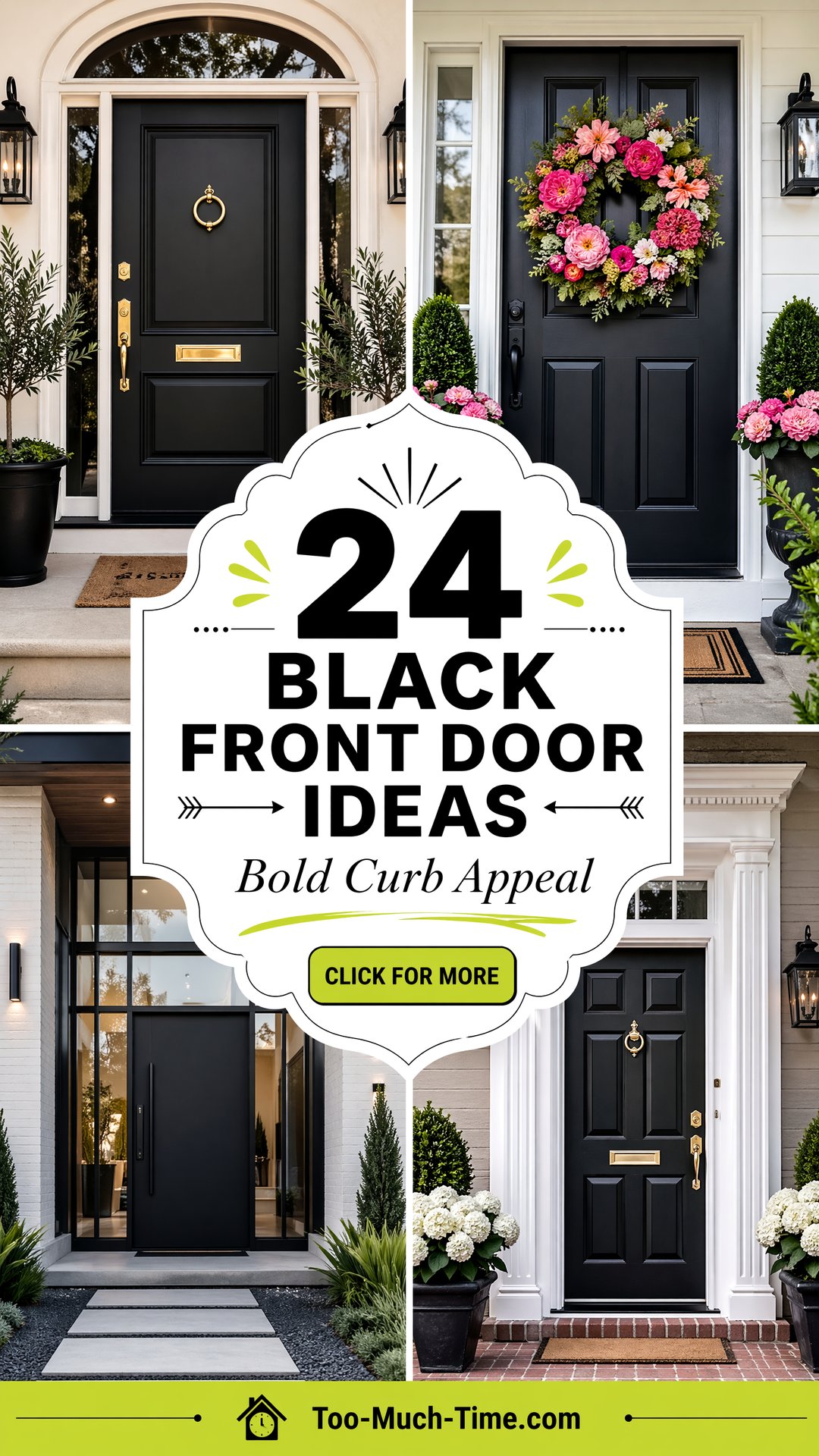 24 Black Front Door Ideas for Bold Curb Appeal Now - 24 Black Front Door Ideas for Bold Curb Appeal Now