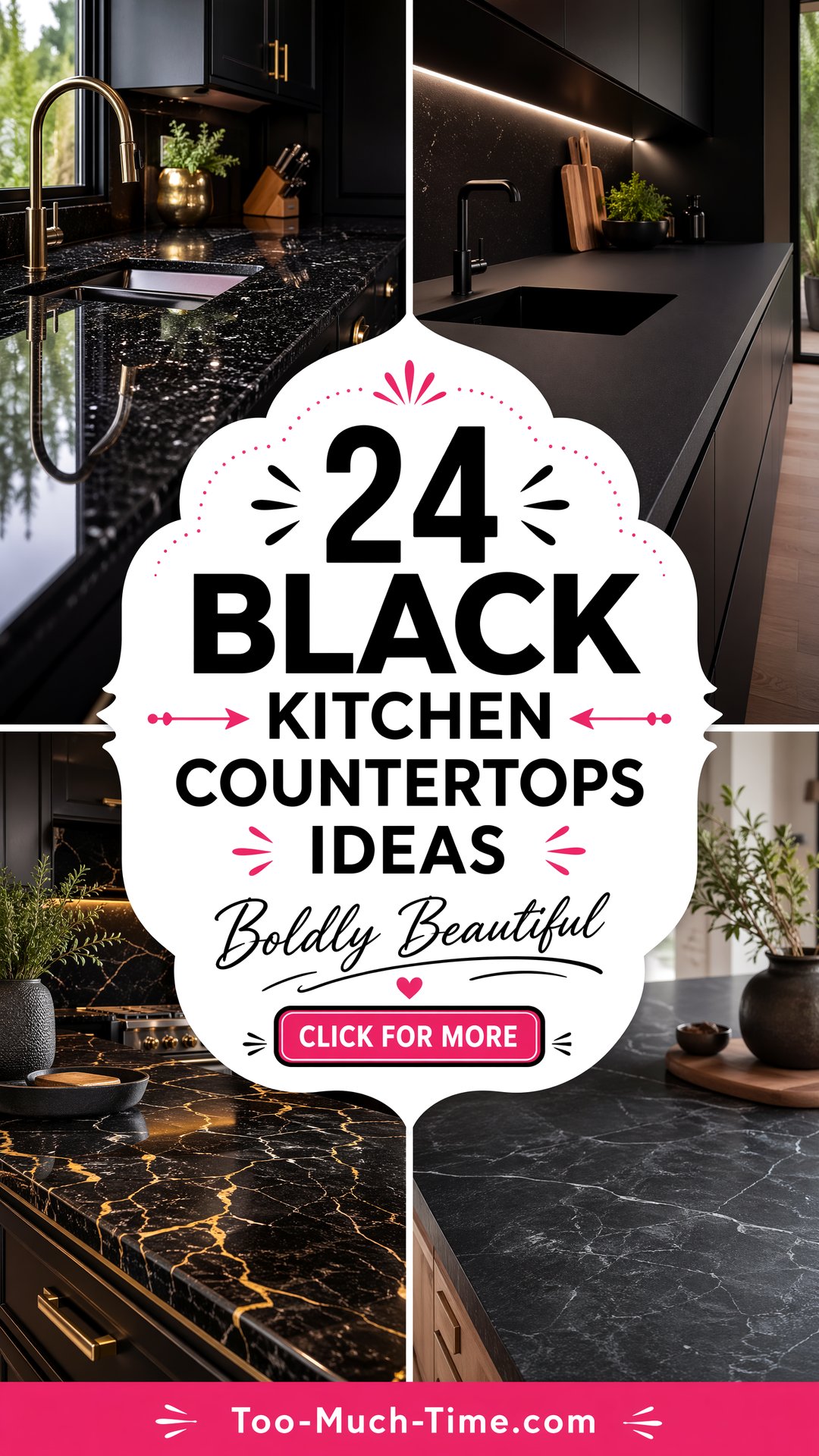 24 Black Kitchen Countertops Ideas for Bold Kitchens - 24 Black Kitchen Countertops Ideas for Bold Kitchens