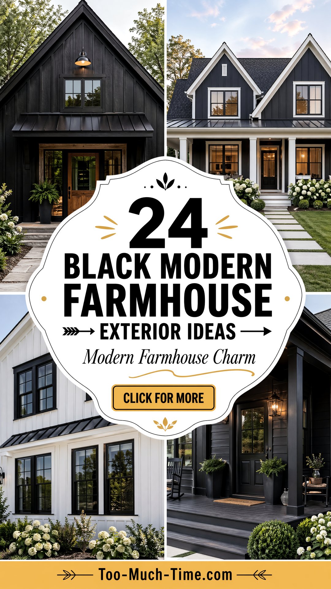 24 Black Modern Farmhouse Exterior Design Ideas Today - 24 Black Modern Farmhouse Exterior Design Ideas Today