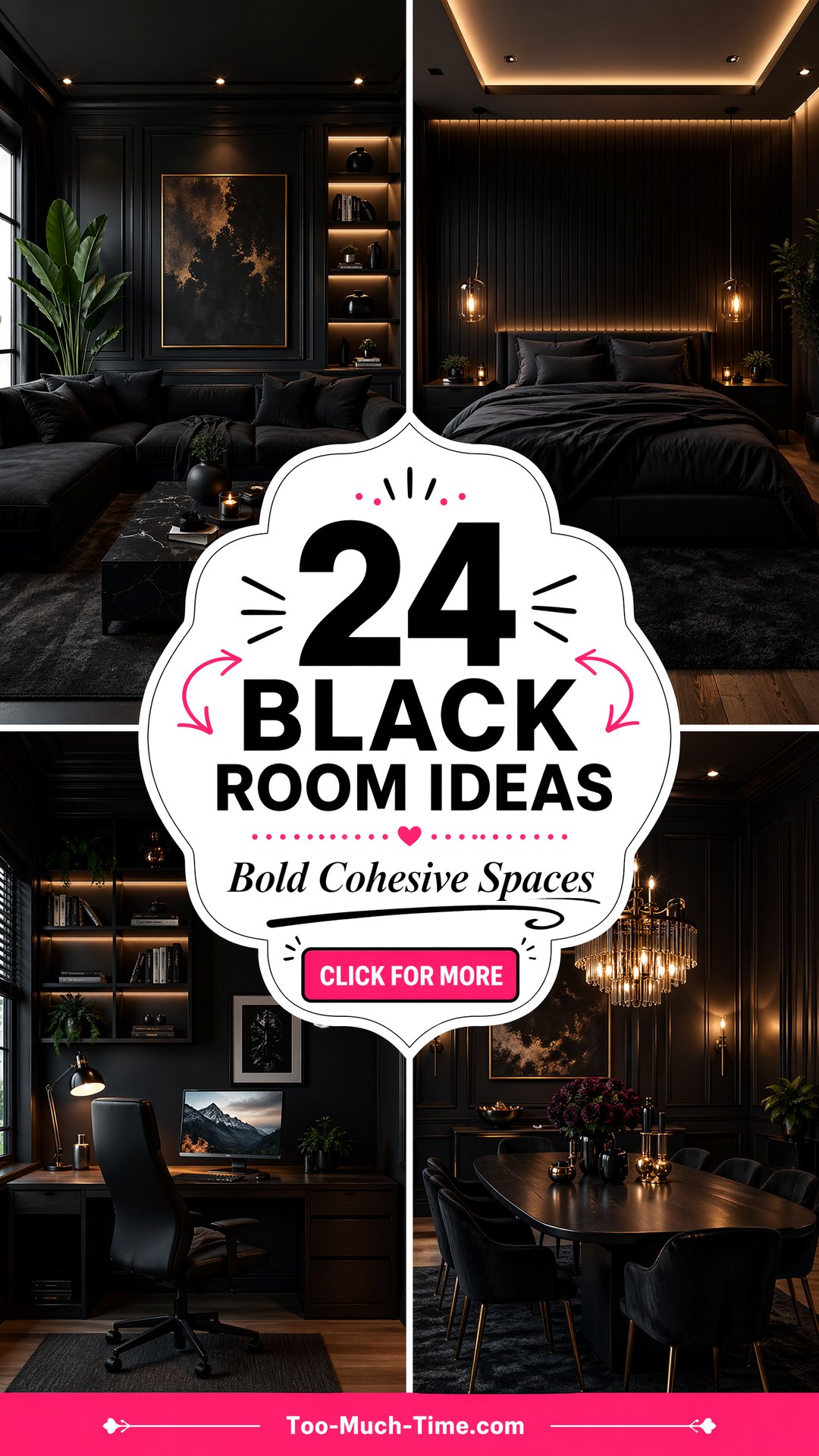 24 Black Room Ideas for Bold Cohesive Spaces Today - 24 Black Room Ideas for Bold, Cohesive Spaces Today