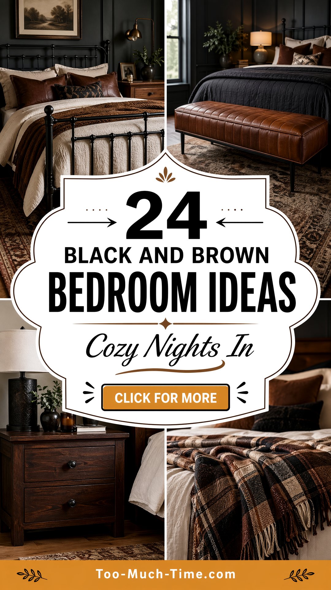 24 Black and Brown Bedroom Ideas for Cozy Nights in - 24 Black and Brown Bedroom Ideas for Cozy Nights in