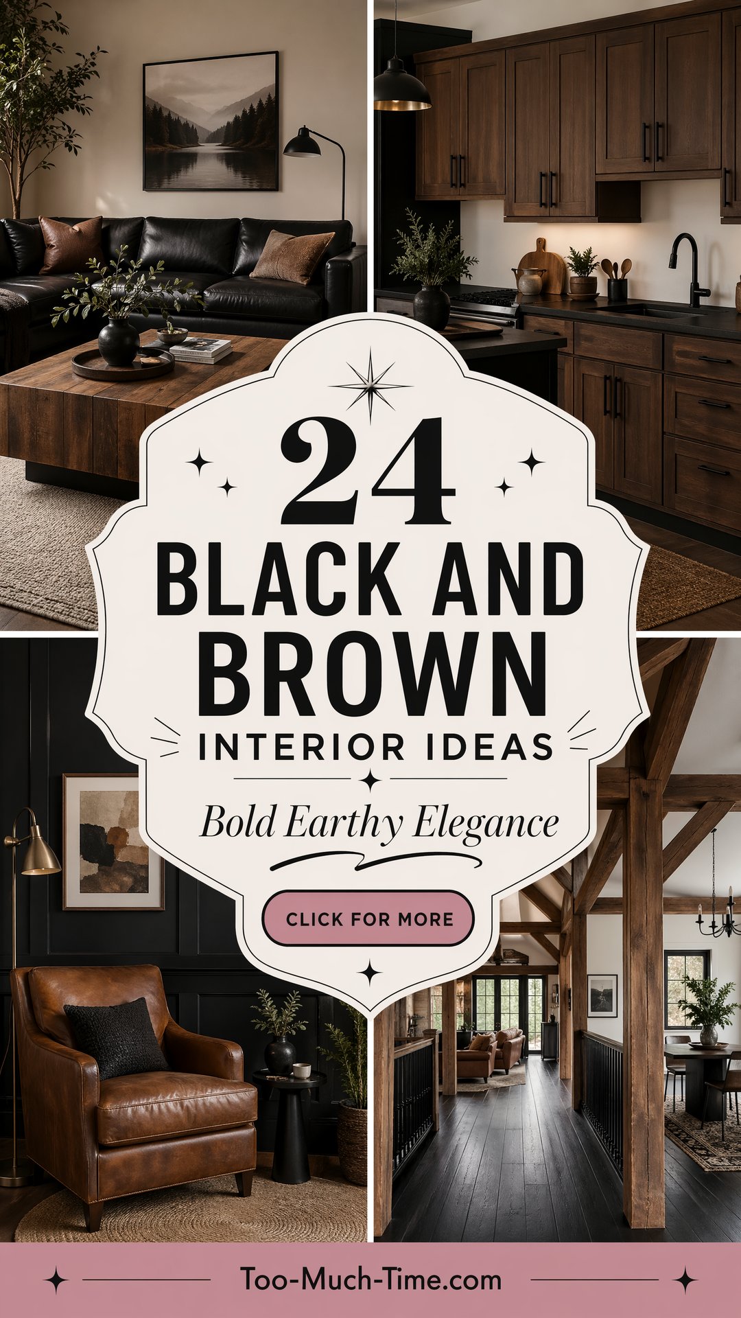 24 Black and Brown Interior Design Ideas for Spaces - 24 Black and Brown Interior Design Ideas for Spaces
