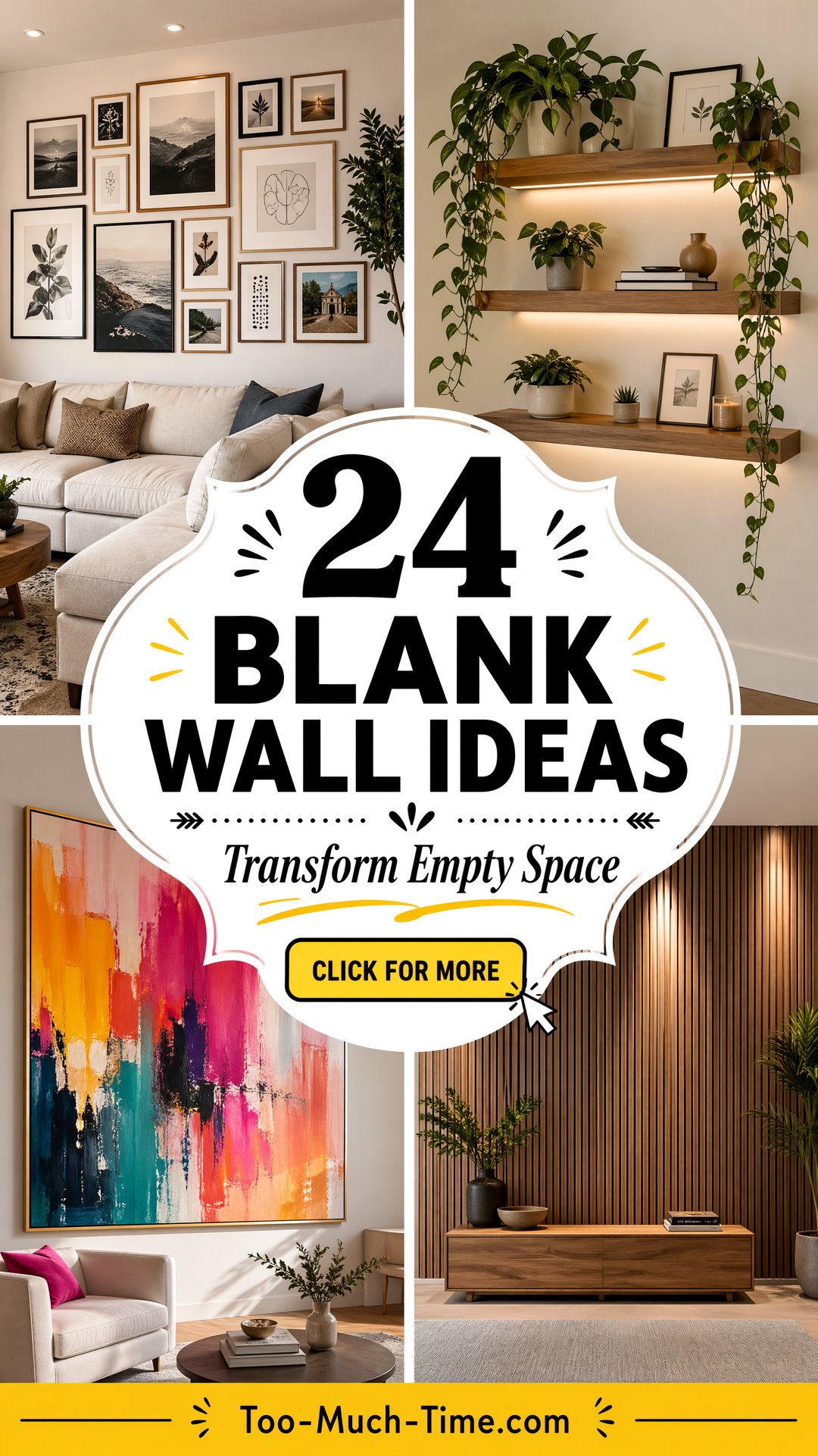 24 Blank Wall Ideas for Bright Walls with Bold Textures - 24 Blank Wall Ideas for Bright Walls with Bold Textures