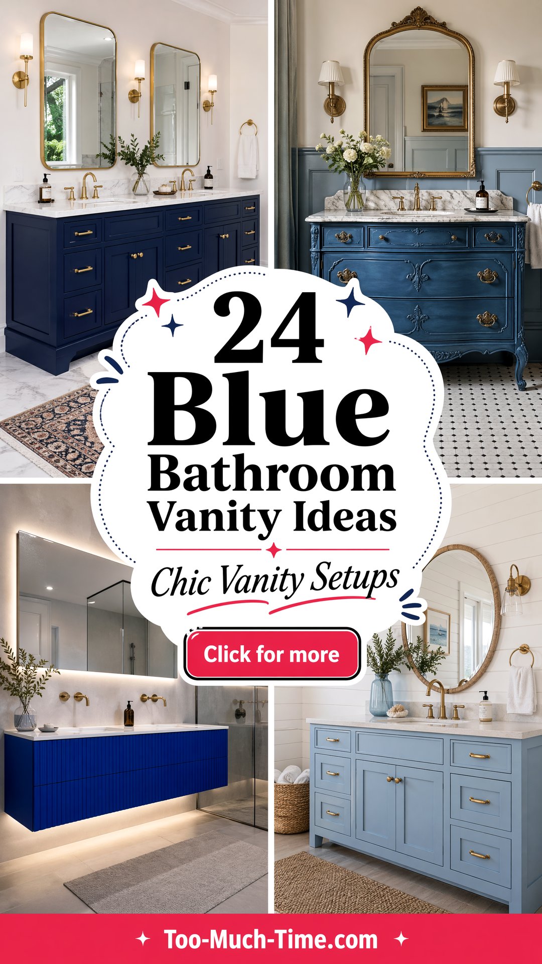 24 Blue Bathroom Vanity Ideas for Chic Vanity Setups - 24 Blue Bathroom Vanity Ideas for Chic Vanity Setups