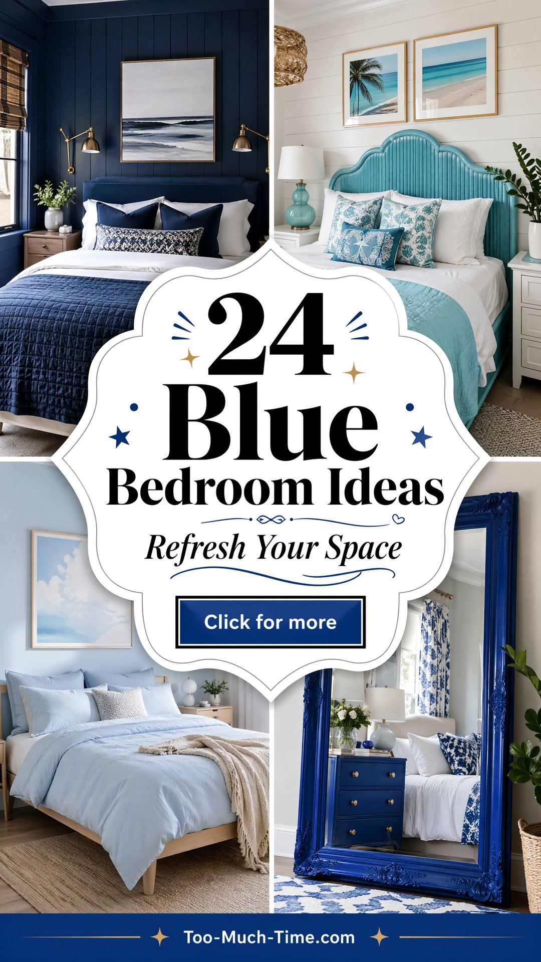 24 Blue Bedroom Ideas to Refresh Your Space Today. - 24 Blue Bedroom Ideas to Refresh Your Space Today.
