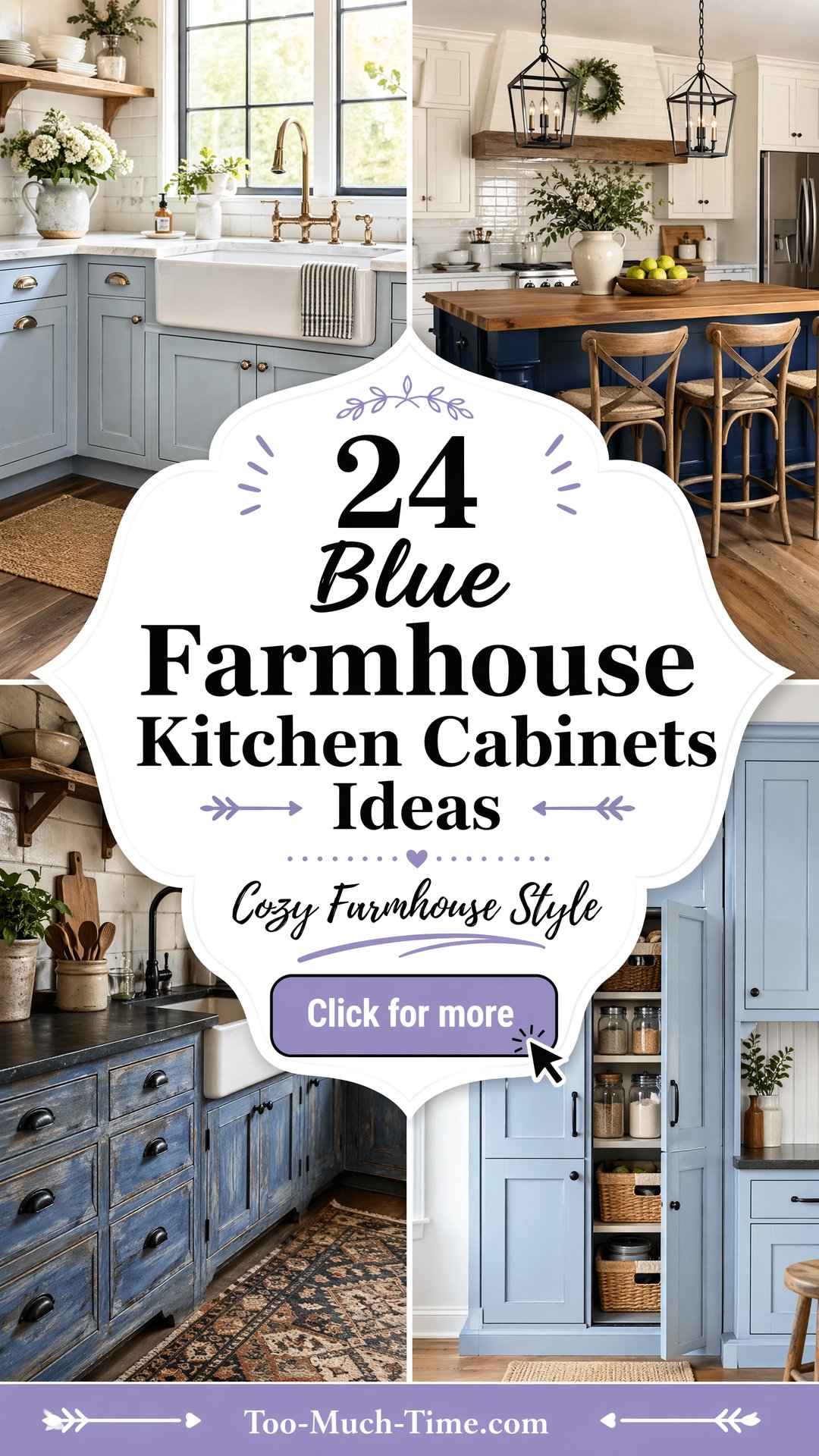24 Blue Farmhouse Kitchen Cabinets Ideas for Cozy Space - 24 Blue Farmhouse Kitchen Cabinets Ideas for Cozy Space