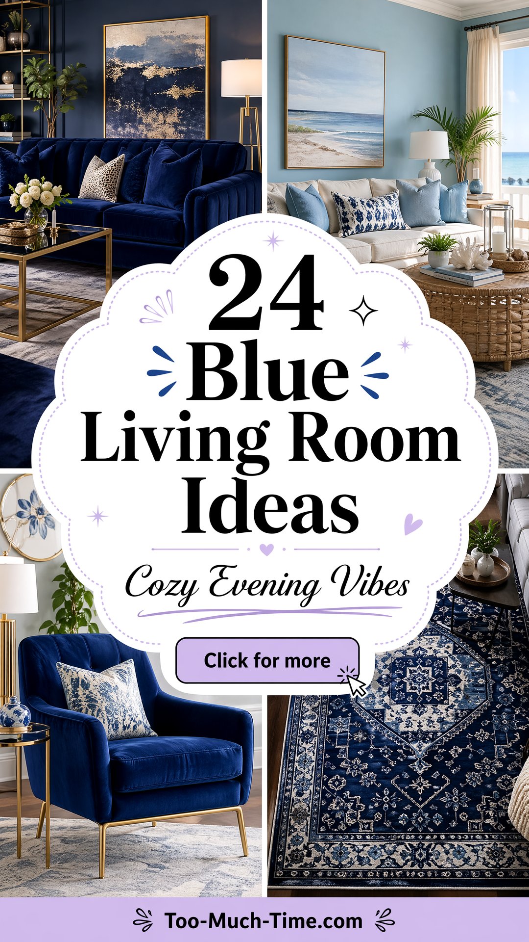 24 Blue Living Room Ideas for Cozy Evenings Always - 24 Blue Living Room Ideas for Cozy Evenings Always