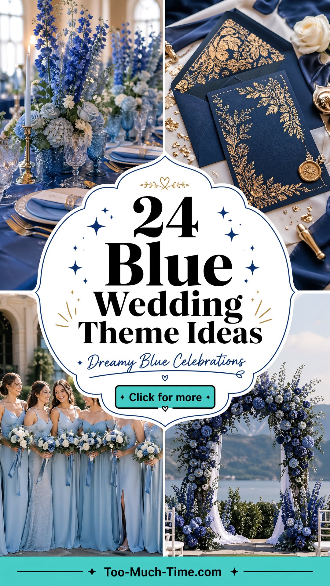 24 Blue Wedding Theme Ideas for Dreamy Celebrations - 24 Blue Wedding Theme Ideas for Dreamy Celebrations