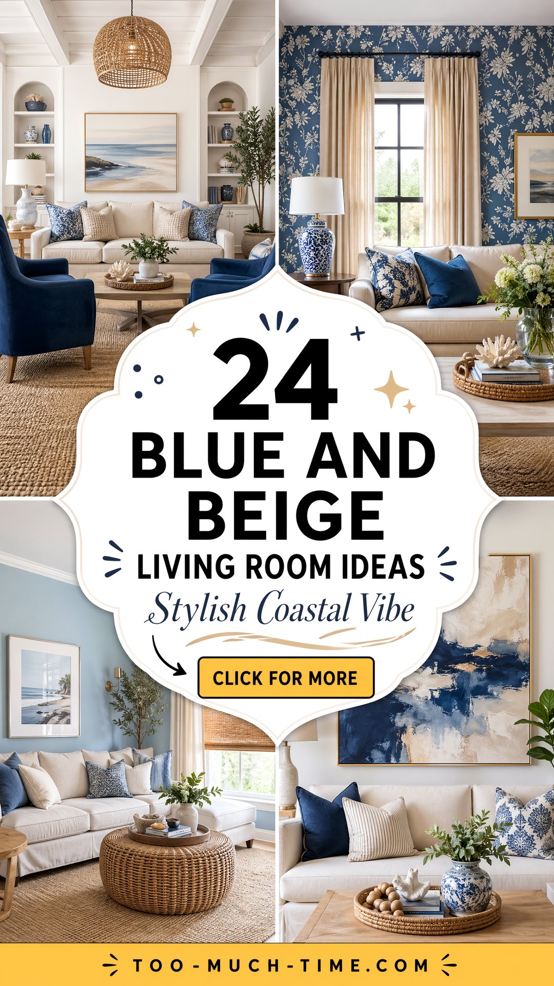 24 Blue and Beige Living Room Ideas for Stylish Homes - 24 Blue and Beige Living Room Ideas for Stylish Homes