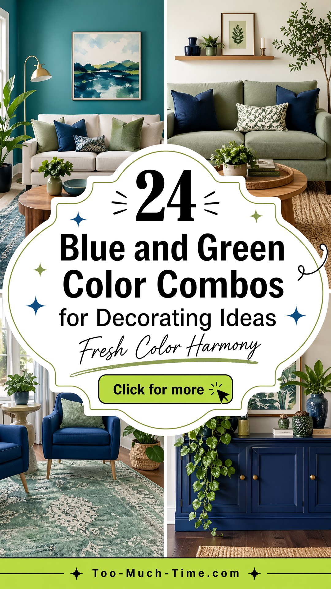 24 Blue and Green Color Combos for Decorating Ideas - 24 Blue and Green Color Combos for Decorating Ideas