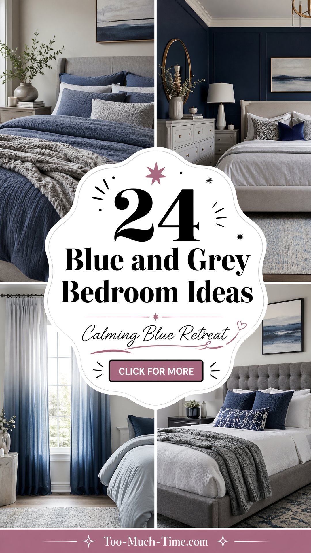 24 Blue and Grey Bedroom Ideas for a Calming Retreat - 24 Blue and Grey Bedroom Ideas for a Calming Retreat