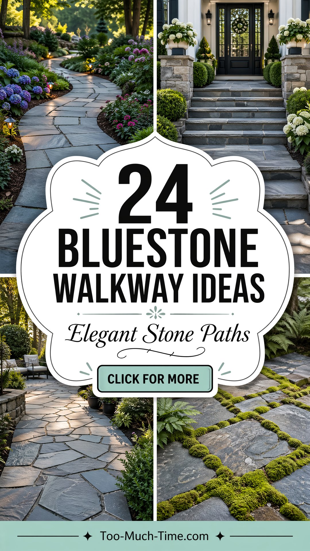 24 Bluestone Walkway Ideas Elegant Stone Paths Outside - 24 Bluestone Walkway Ideas: Elegant Stone Paths Outside