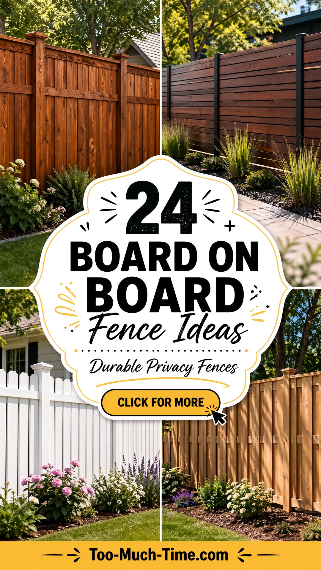 24 Board On Board Fence Ideas Durable Privacy Ideas - 24 Board On Board Fence Ideas: Durable Privacy Ideas