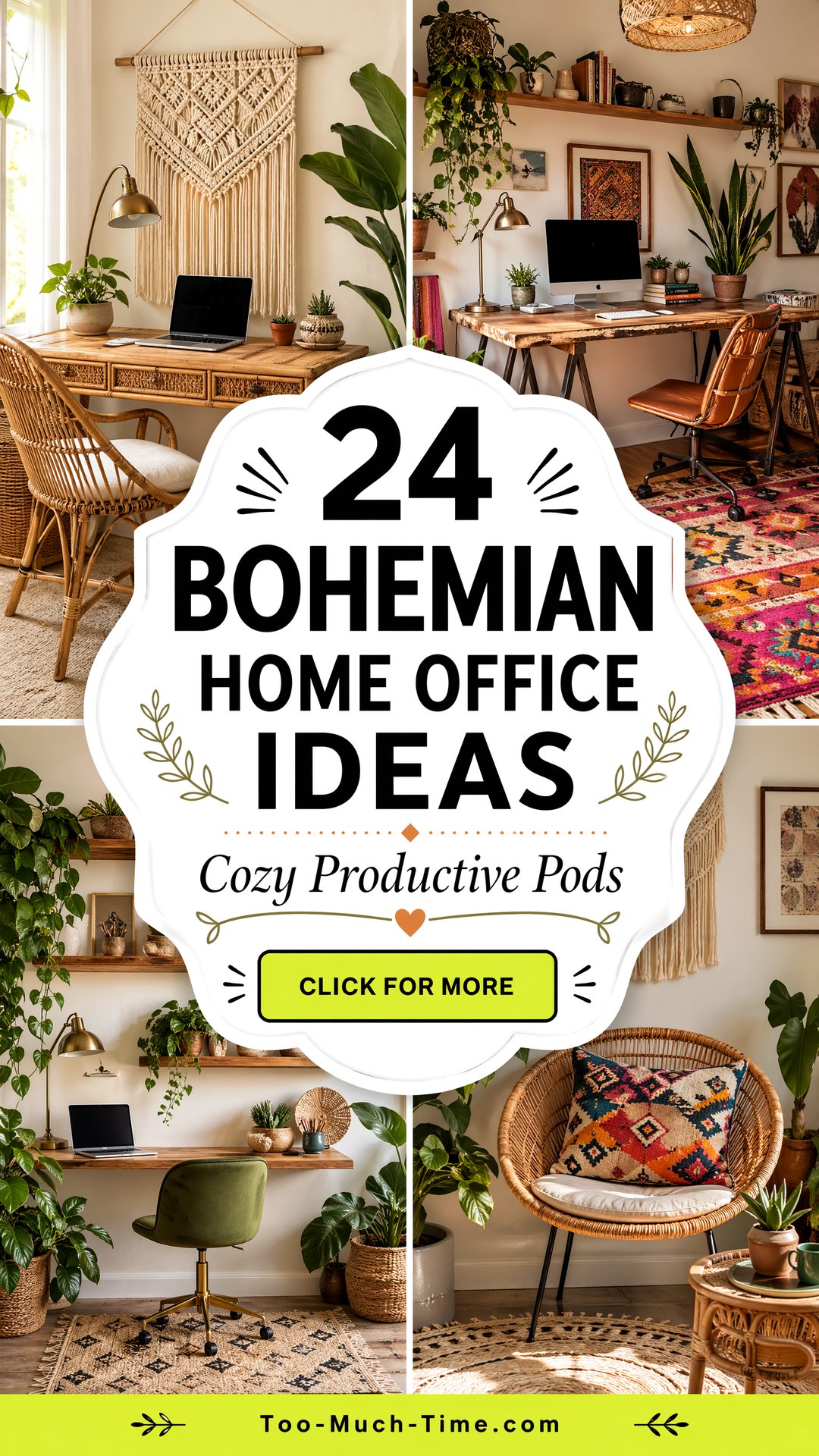 24 Bohemian Home Office Ideas for Cozy Productive Pods - 24 Bohemian Home Office Ideas for Cozy, Productive Pods