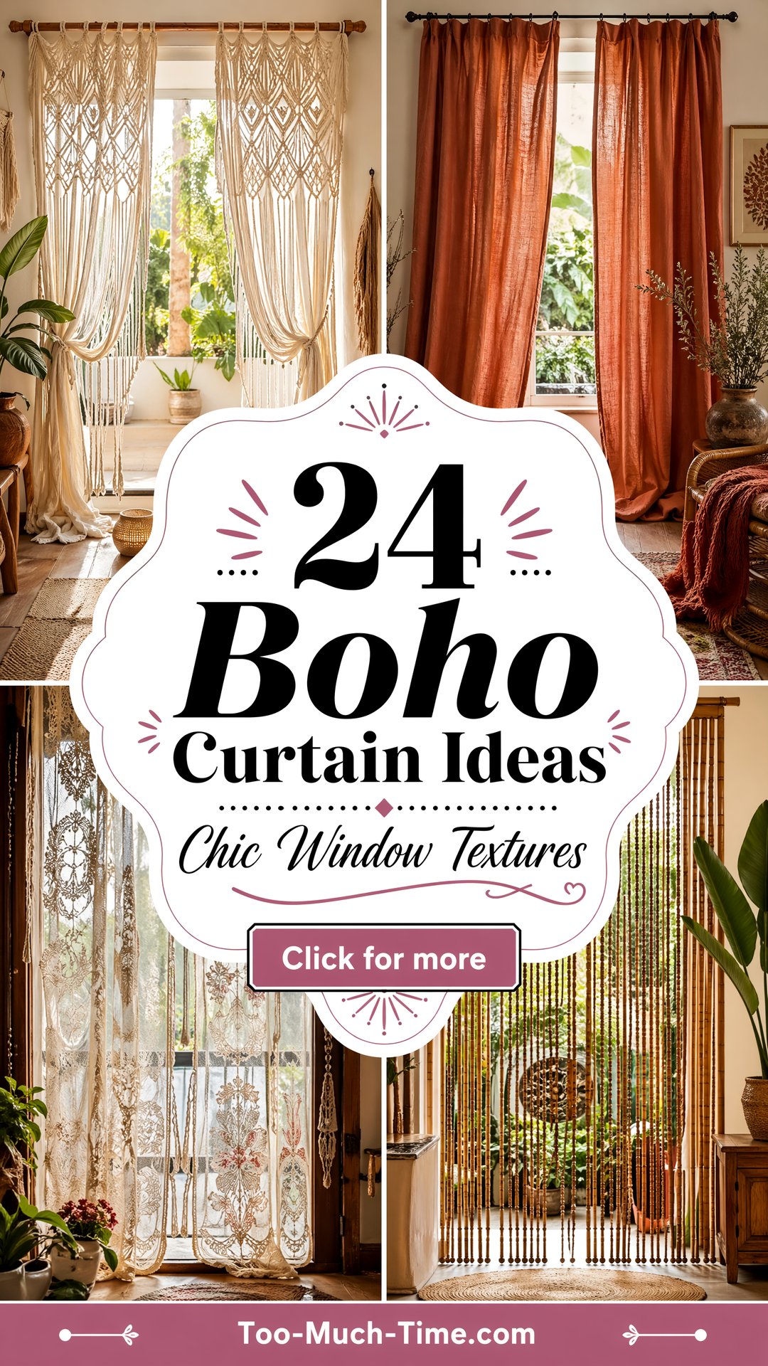 24 Boho Curtain Ideas Textures Patterns and Style - 24 Boho Curtain Ideas: Textures, Patterns, and Style