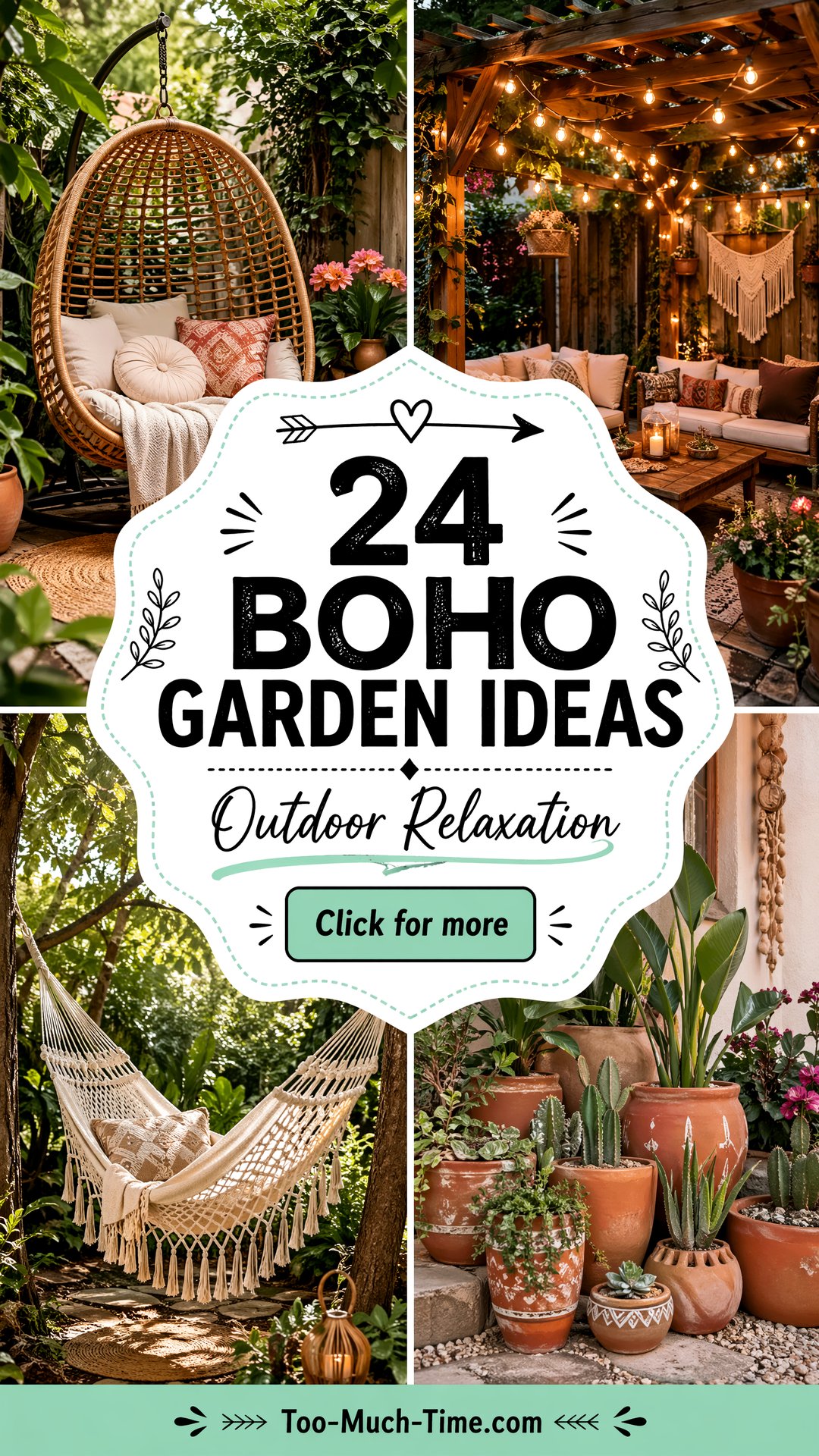 24 Boho Garden Ideas for Outdoor Relaxation and Beauty - 24 Boho Garden Ideas for Outdoor Relaxation and Beauty