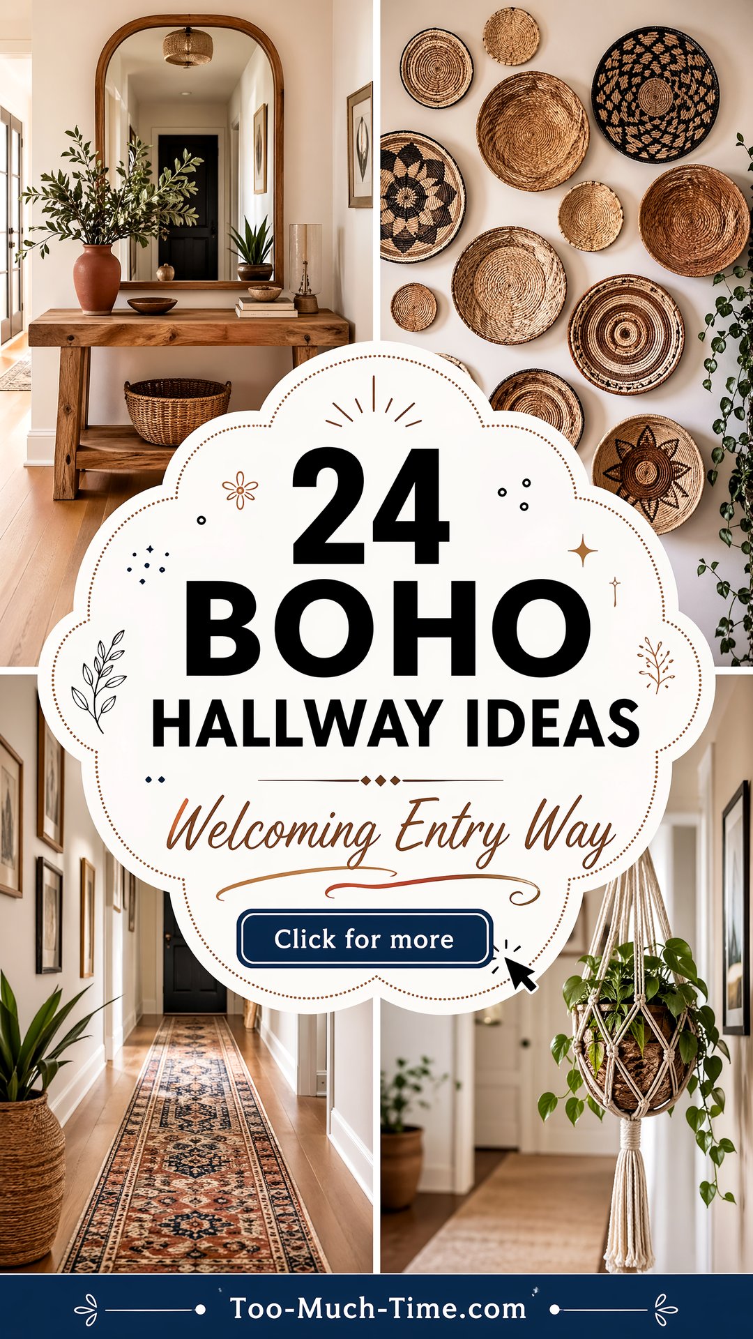 24 Boho Hallway Ideas to Create a Welcoming Entry Way - 24 Boho Hallway Ideas to Create a Welcoming Entry Way