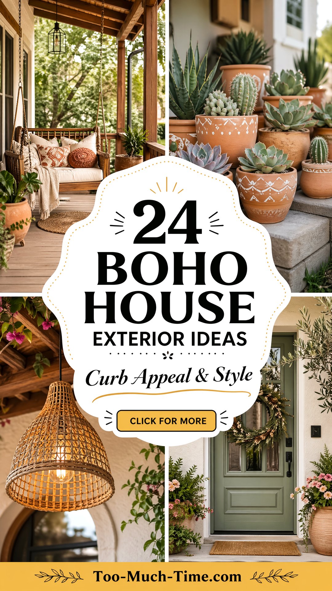 24 Boho House Exterior Ideas for Curb Appeal and Style - 24 Boho House Exterior Ideas for Curb Appeal and Style