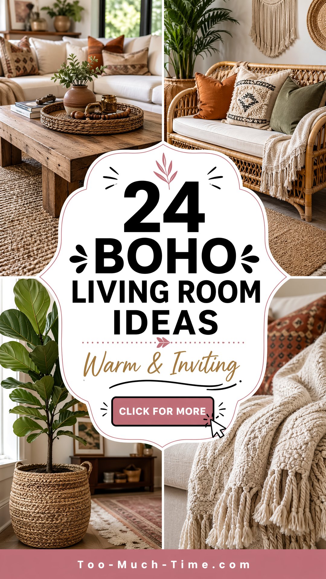 24 Boho Living Room Ideas for Warm Inviting Gatherings - 24 Boho Living Room Ideas for Warm, Inviting Gatherings