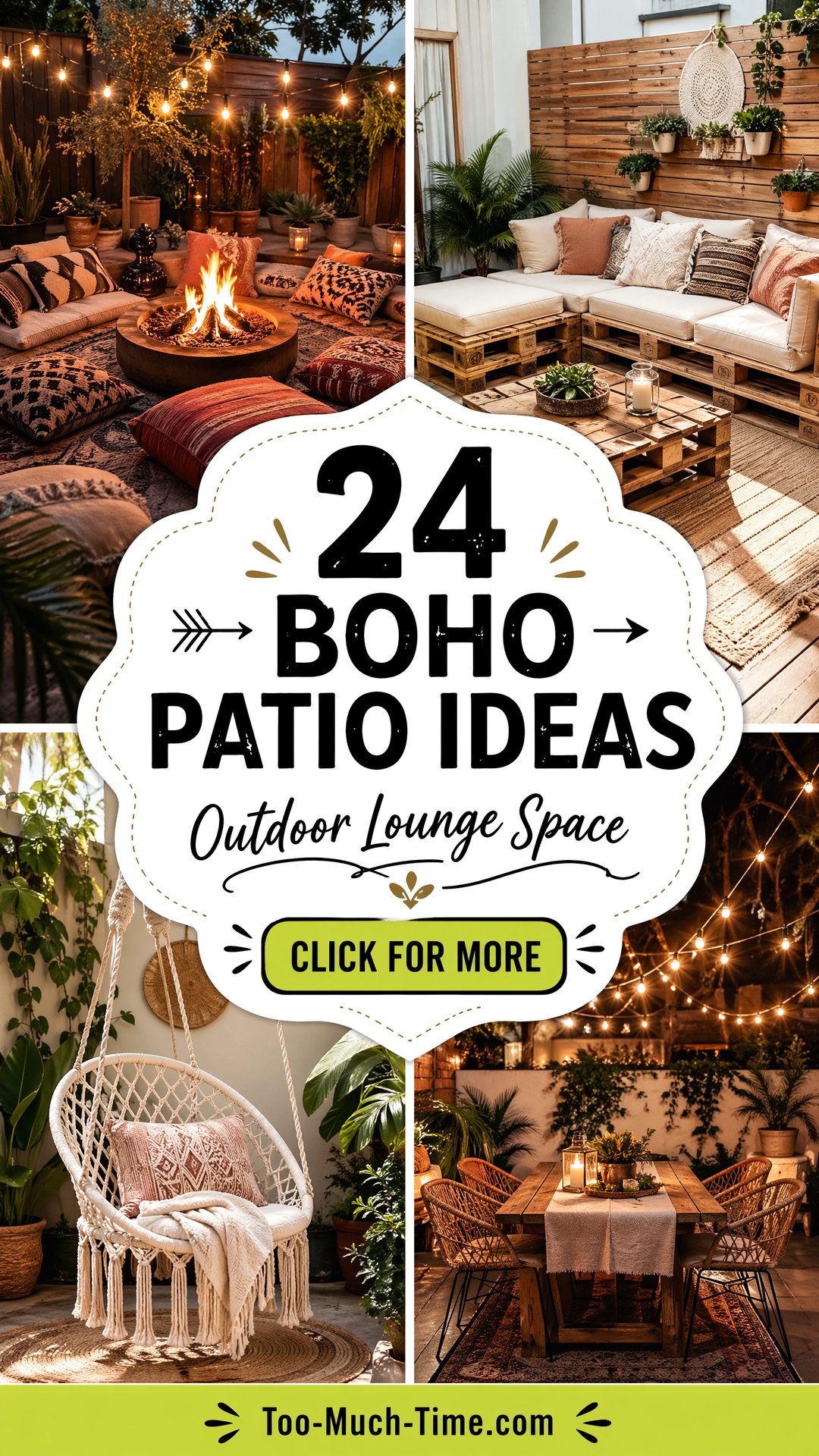 24 Boho Patio Ideas to Create An Outdoor Lounge Space - 24 Boho Patio Ideas to Create An Outdoor Lounge Space