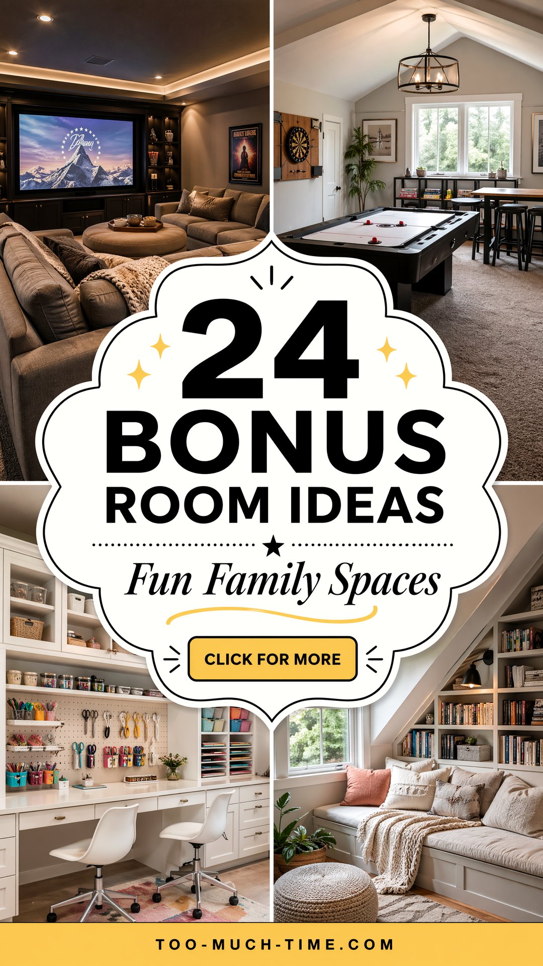 24 Bonus Room Ideas for Family Fun and Organization - 24 Bonus Room Ideas for Family Fun and Organization