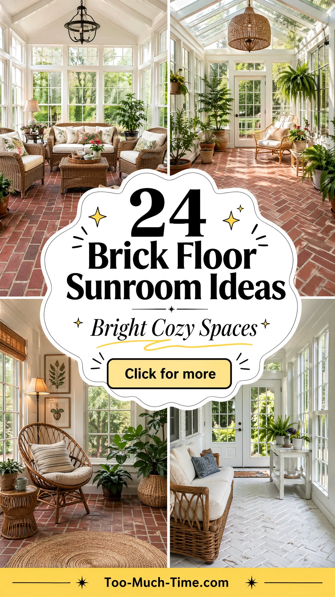 24 Brick Floor Sunroom Ideas for Bright Cozy Spaces - 24 Brick Floor Sunroom Ideas for Bright, Cozy Spaces