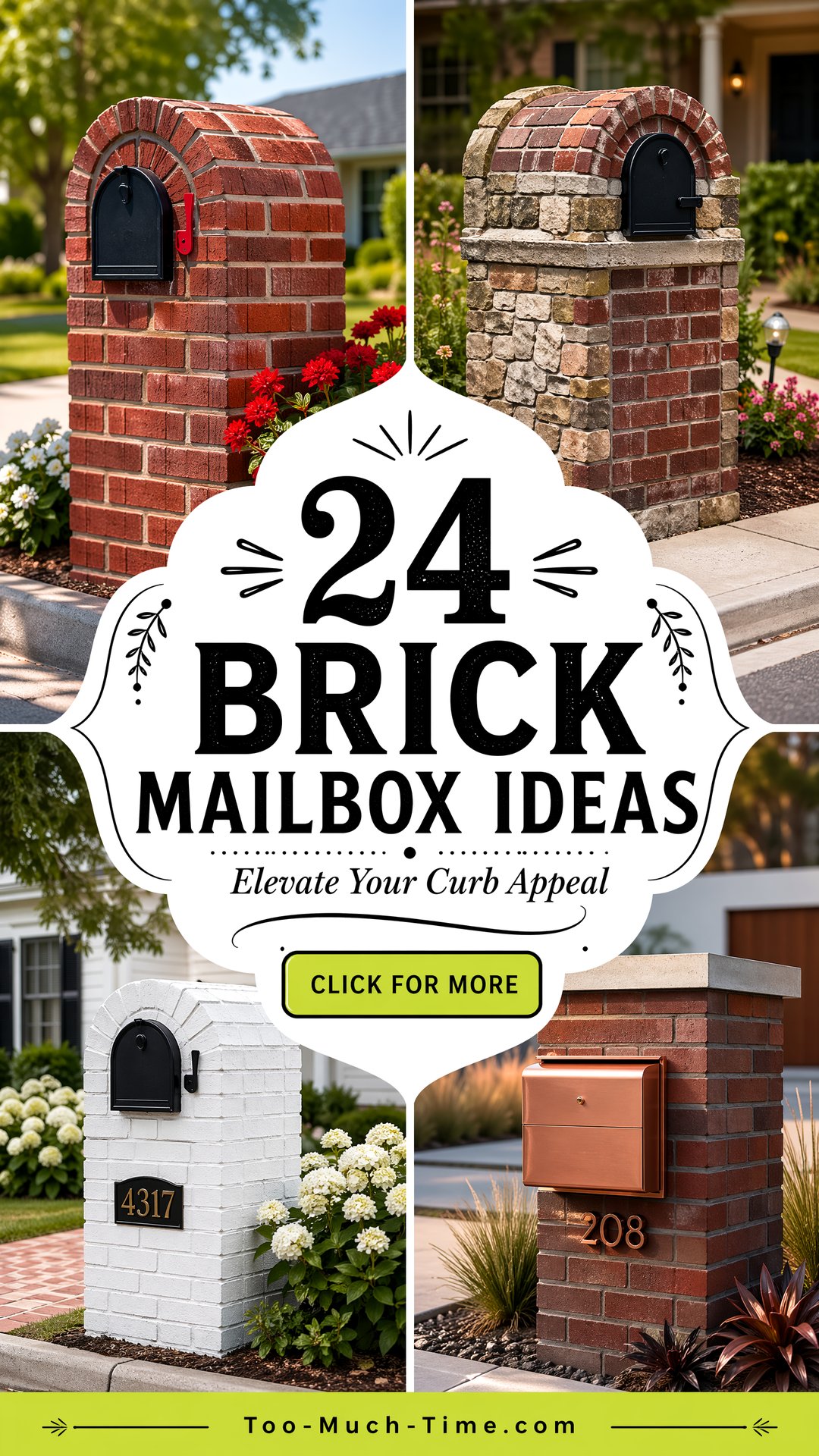 24 Brick Mailbox Ideas for Curb Appeal and Style Boost - 24 Brick Mailbox Ideas for Curb Appeal and Style Boost
