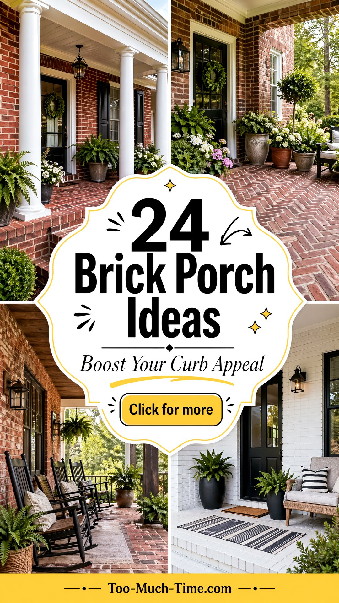 24 Brick Porch Ideas to Boost Curb Appeal This Season - 24 Brick Porch Ideas to Boost Curb Appeal This Season