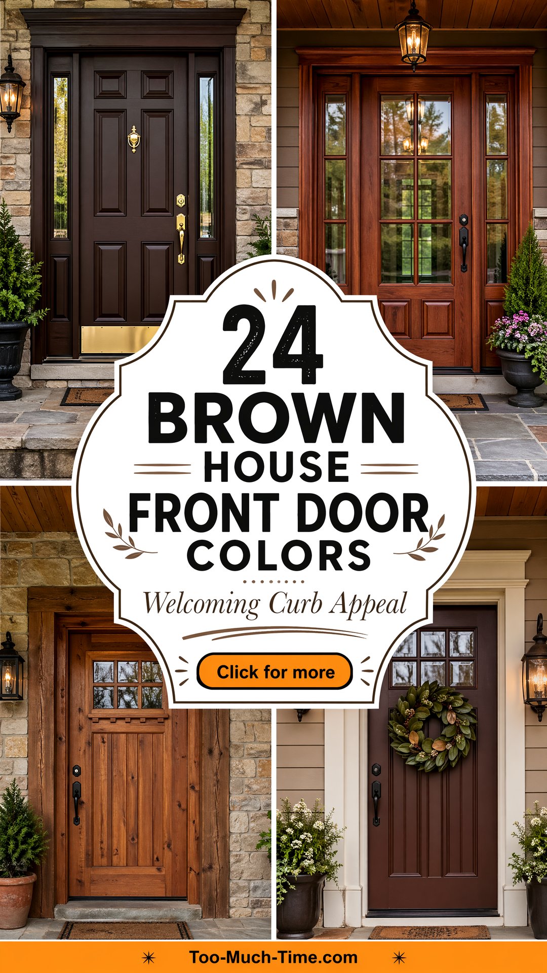 24 Brown House Front Door Colors Welcoming Curb Appeal - 24 Brown House Front Door Colors: Welcoming Curb Appeal