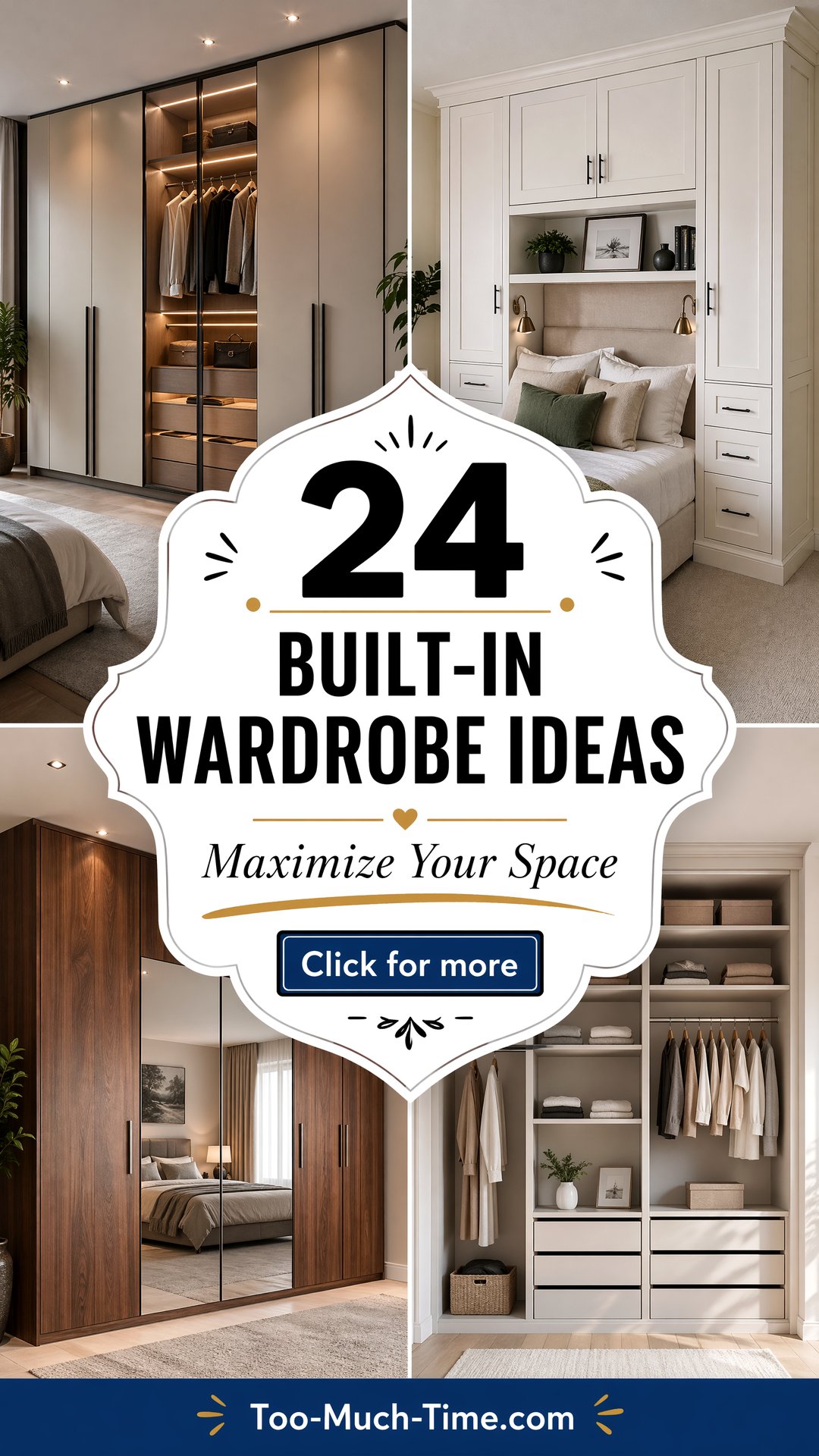 24 Built-in Wardrobe Ideas Around a Bed Space-saving - 24 Built-in Wardrobe Ideas Around a Bed: Space-saving