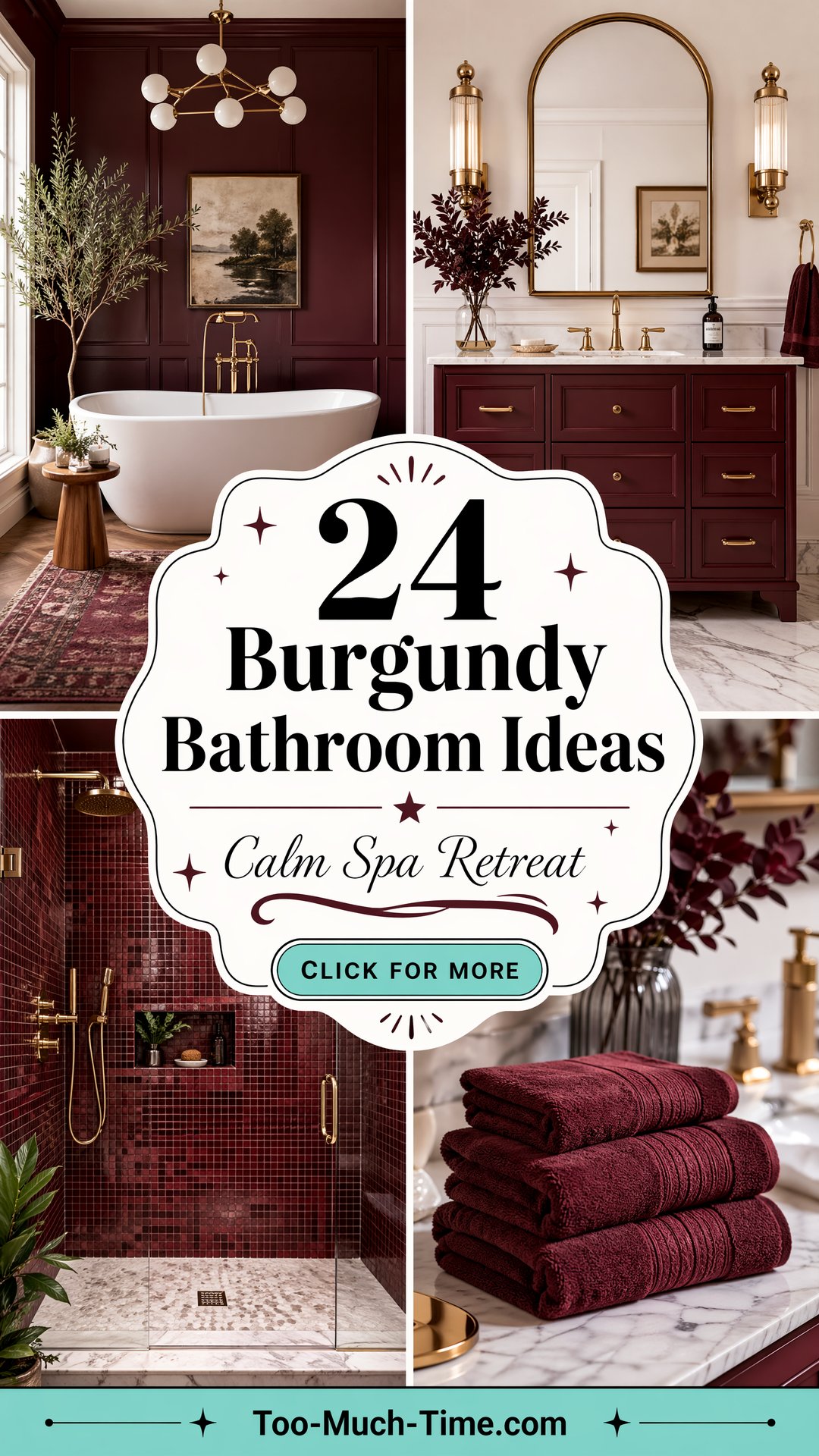 24 Burgundy Bathroom Ideas Spa Retreat Hues for Calm - 24 Burgundy Bathroom Ideas: Spa Retreat Hues for Calm