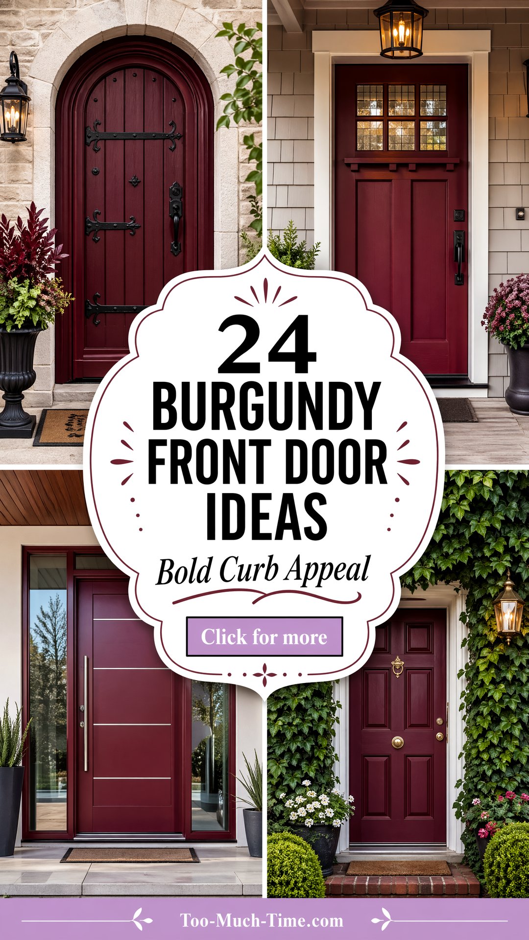 24 Burgundy Front Door Ideas Bold Curb Appeal with Rich Color - 24 Burgundy Front Door Ideas: Bold Curb Appeal with Rich Color