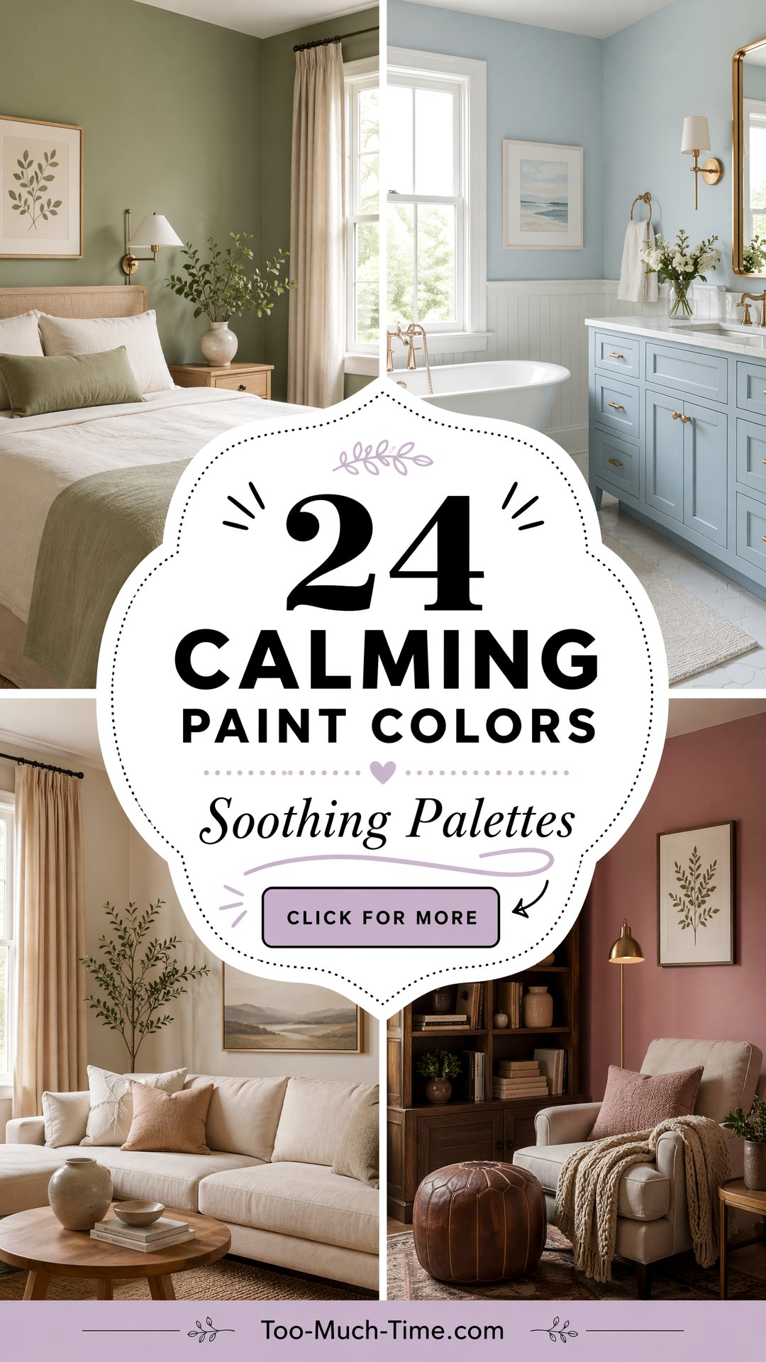 24 Calming Paint Colors Soothing Palettes for Rooms - 24 Calming Paint Colors: Soothing Palettes for Rooms
