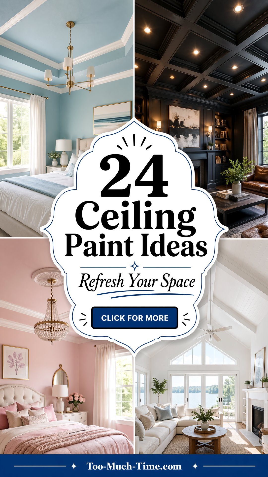 24 Ceiling Paint Ideas to Refresh Rooms with Color - 24 Ceiling Paint Ideas to Refresh Rooms with Color