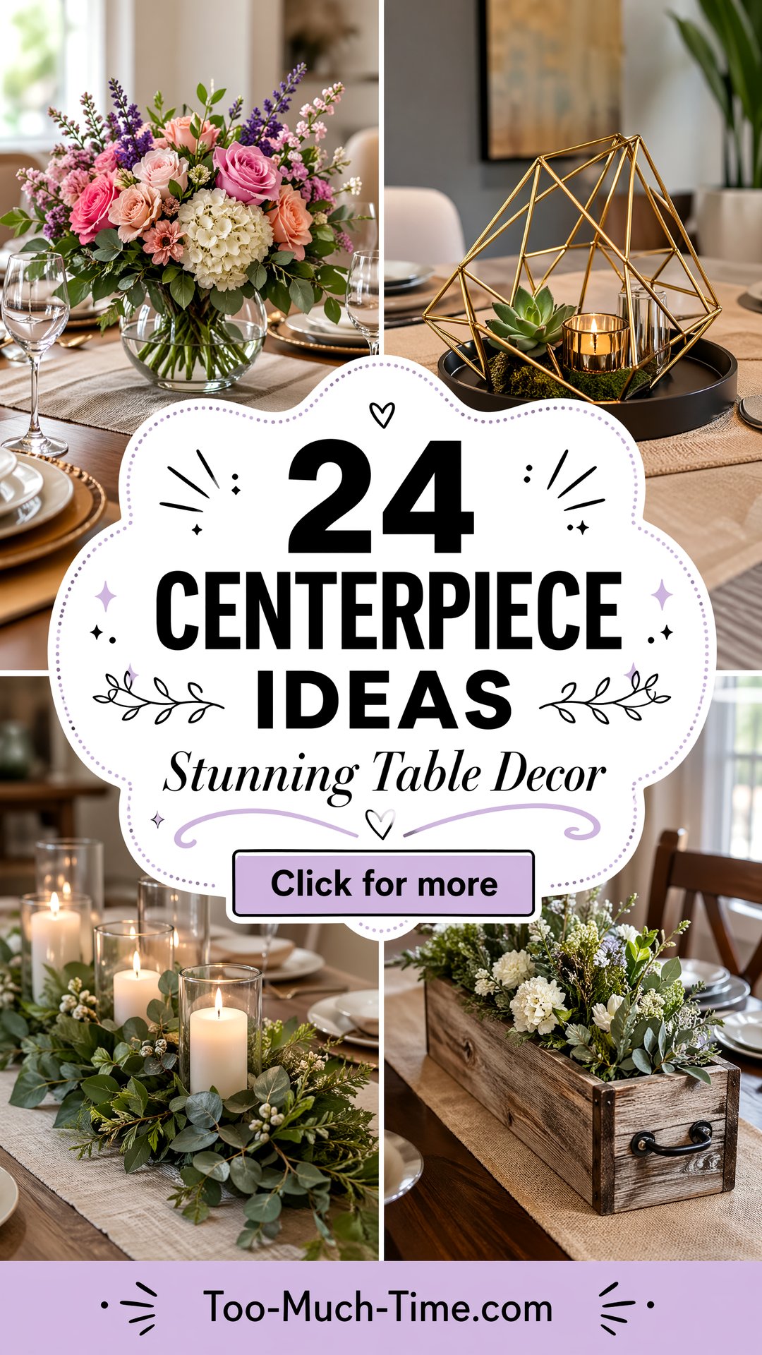 24 Centerpiece Ideas for Dining Tables and Events Now. - 24 Centerpiece Ideas for Dining Tables and Events Now.