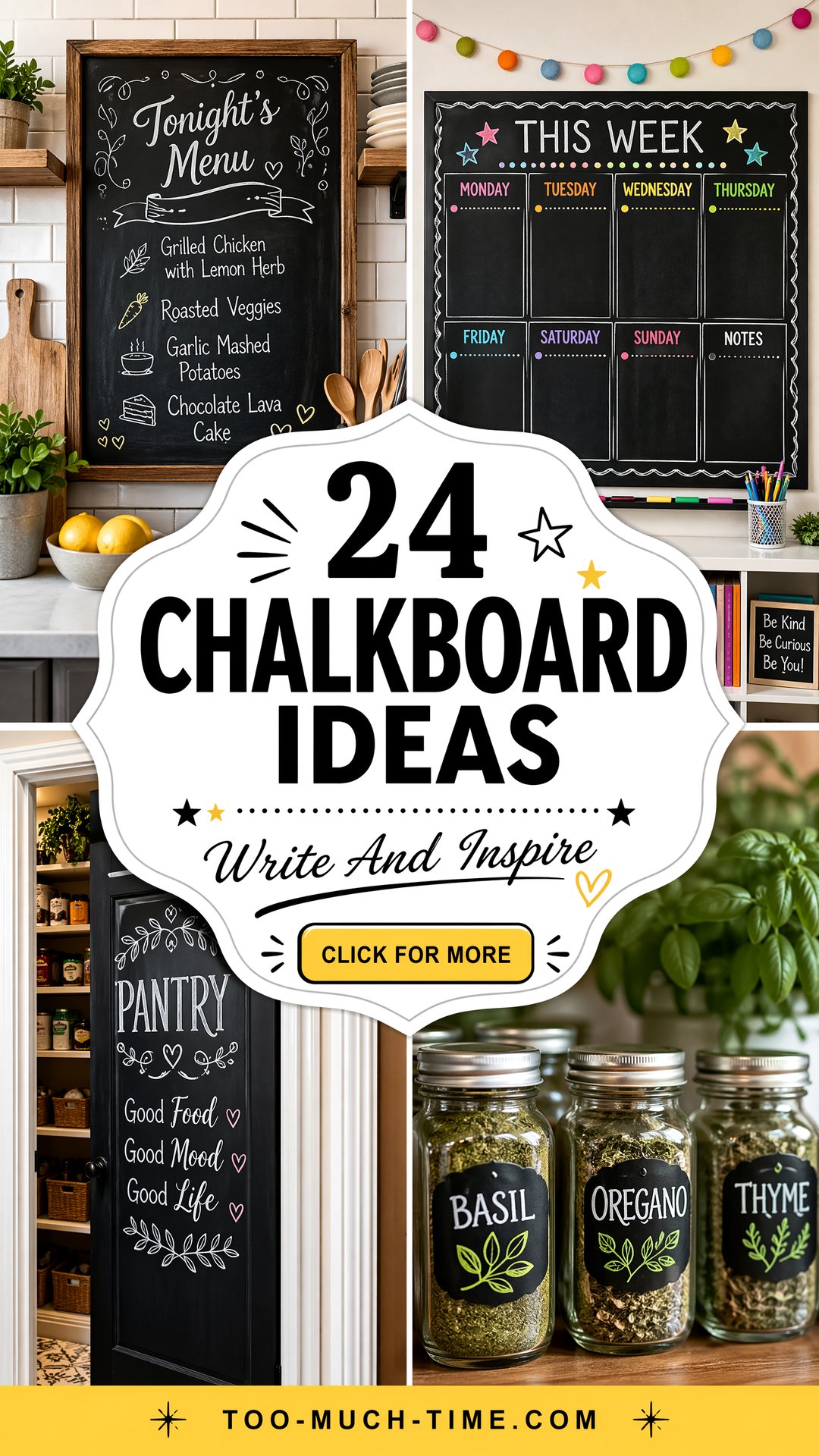 24 Chalkboard Ideas for Classrooms and Kitchens - 24 Chalkboard Ideas for Classrooms and Kitchens