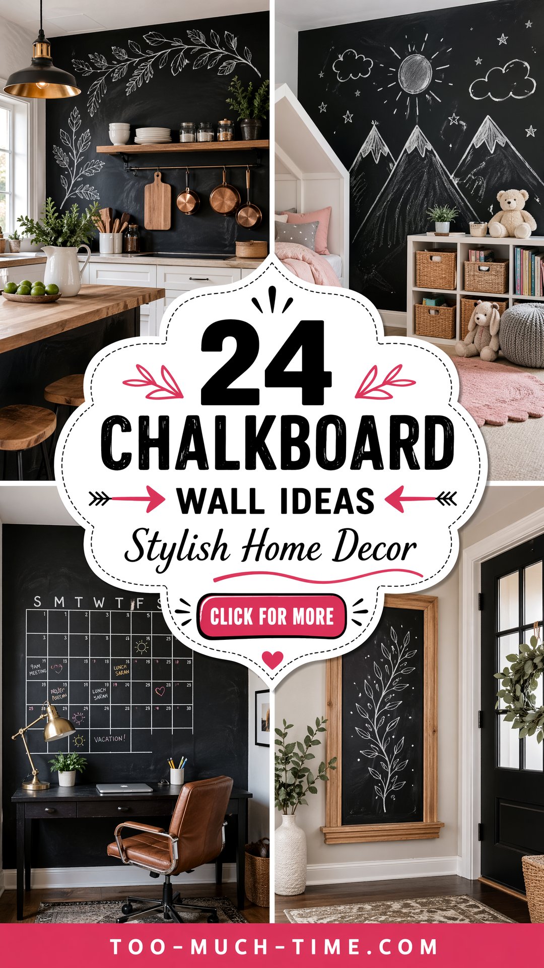 24 Chalkboard Wall Ideas for Stylish Home Decor and DIY - 24 Chalkboard Wall Ideas for Stylish Home Decor and DIY