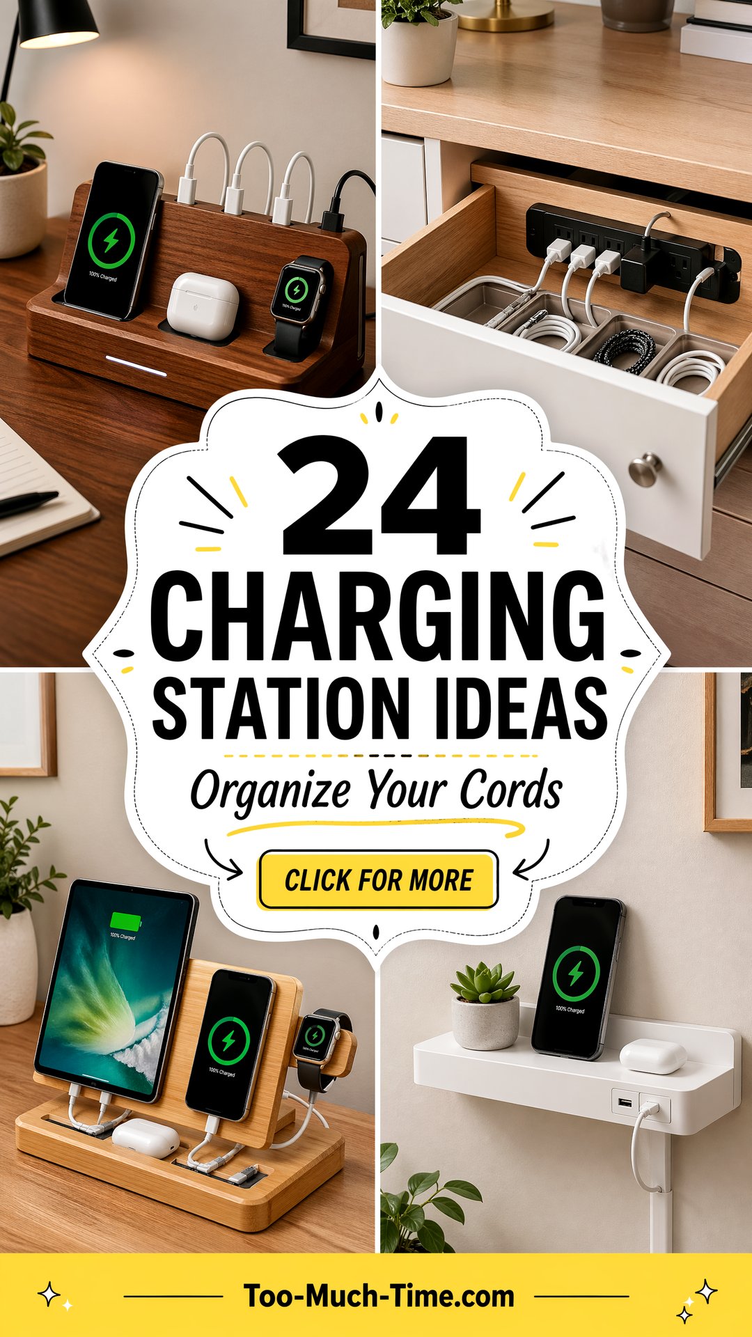 24 Charging Station Ideas for Organized Workspaces - 24 Charging Station Ideas for Organized Workspaces