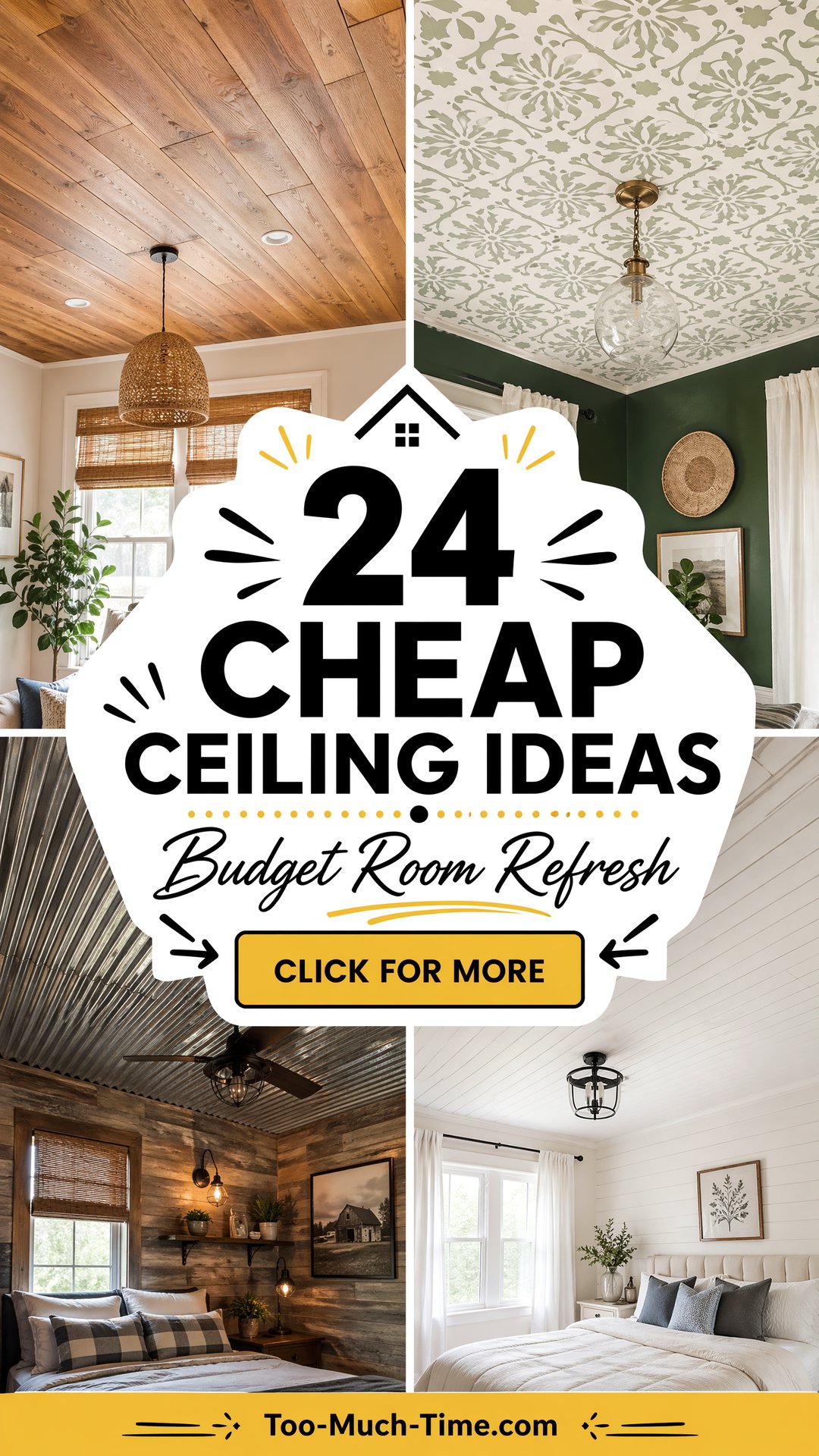 24 Cheap Ceiling Ideas to Refresh Rooms On a Budget - 24 Cheap Ceiling Ideas to Refresh Rooms On a Budget