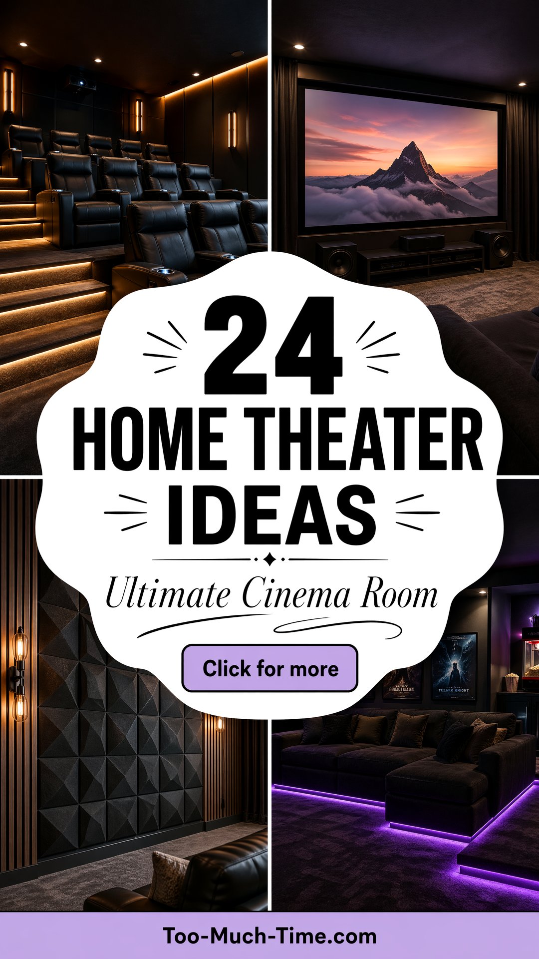 24 Cinema Vibes 24 Home Theater Ideas for Every Room - 24 Cinema Vibes: 24 Home Theater Ideas for Every Room