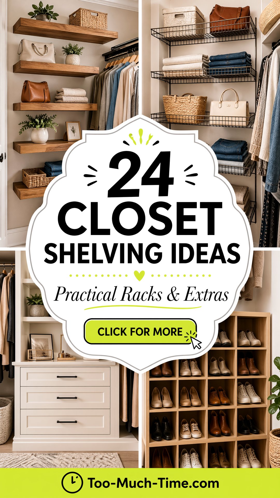 24 Closet Shelving Ideas Practical Racks and Extras - 24 Closet Shelving Ideas: Practical Racks and Extras