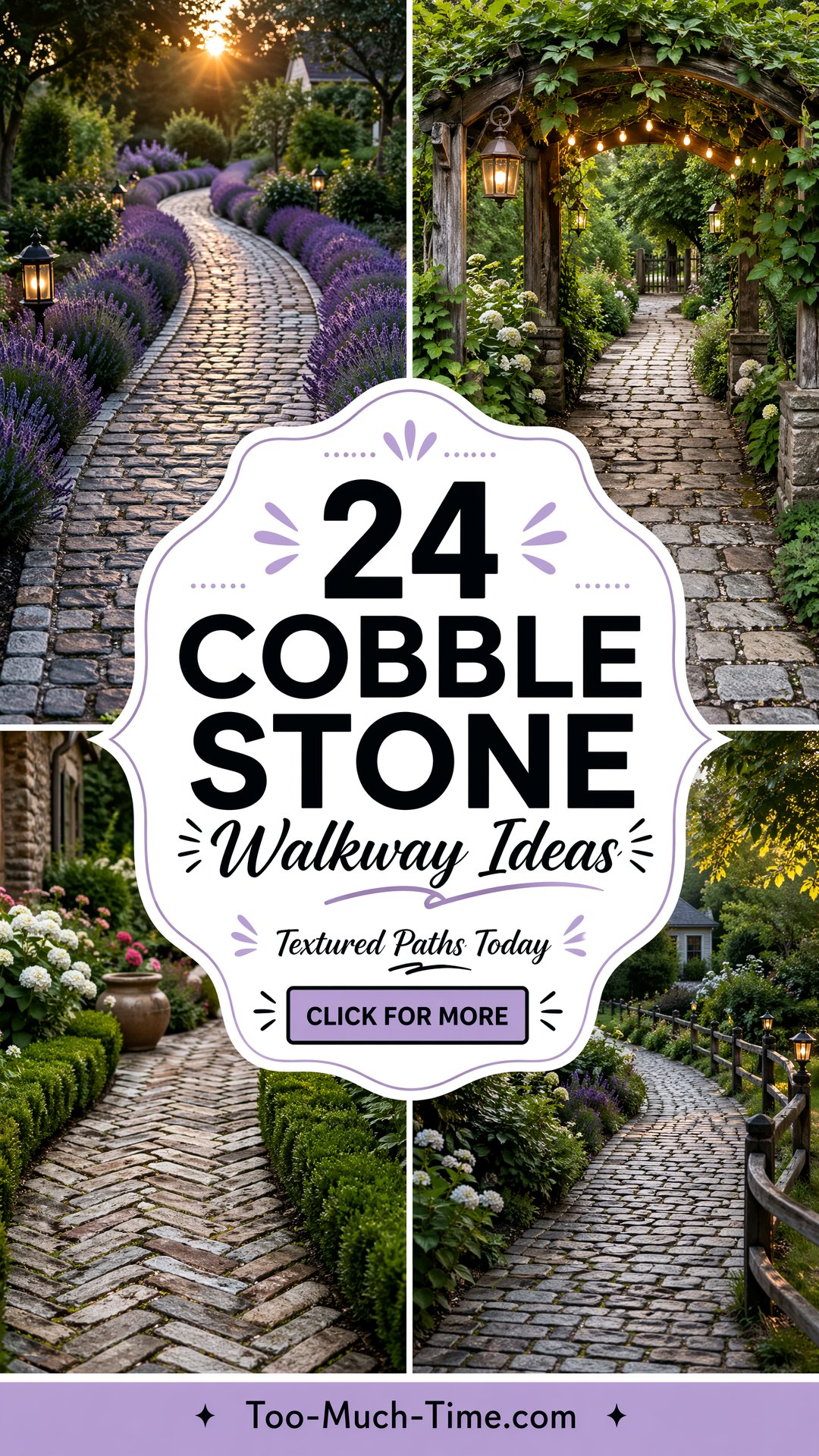 24 Cobble Stone Walkway Ideas for Textured Paths Today - 24 Cobble Stone Walkway Ideas for Textured Paths Today